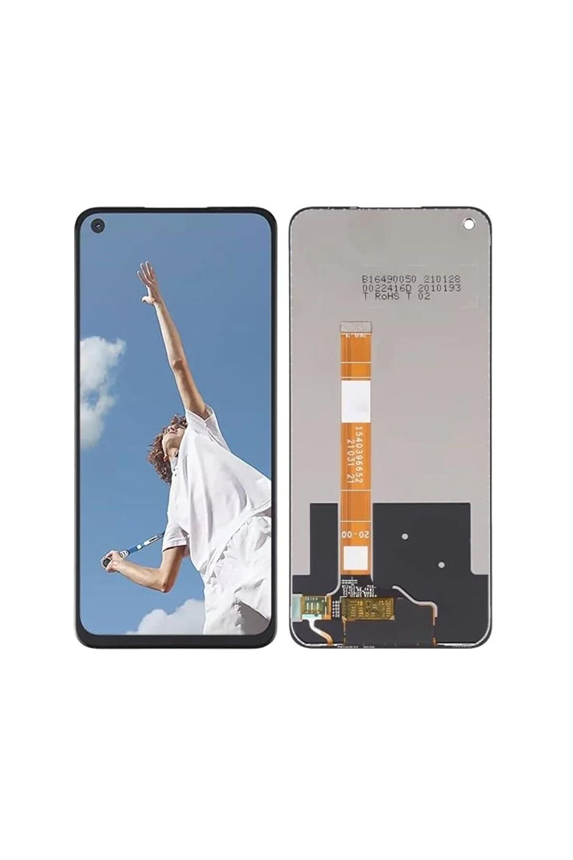 OPPO A72 UYUMLU LCD DOKUNMATİK EKRAN ÇITASIZ SİYAH ORJİNAL(TAMİR SETİ HEDİYELİ)