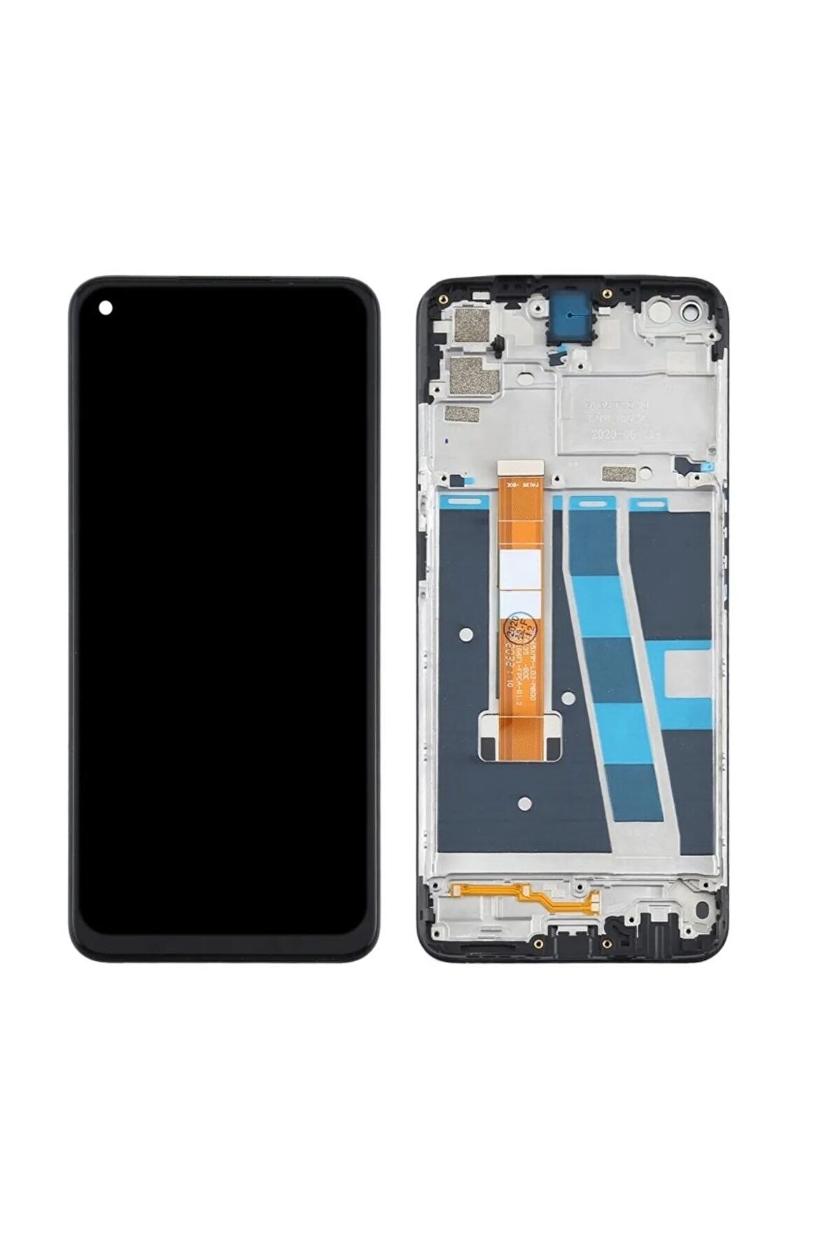 OPPO A52 UYUMLU LCD DOKUNMATİK EKRAN ÇITALI SİYAH (CPH2069)(TAMİR SETİ HEDİYELİ)