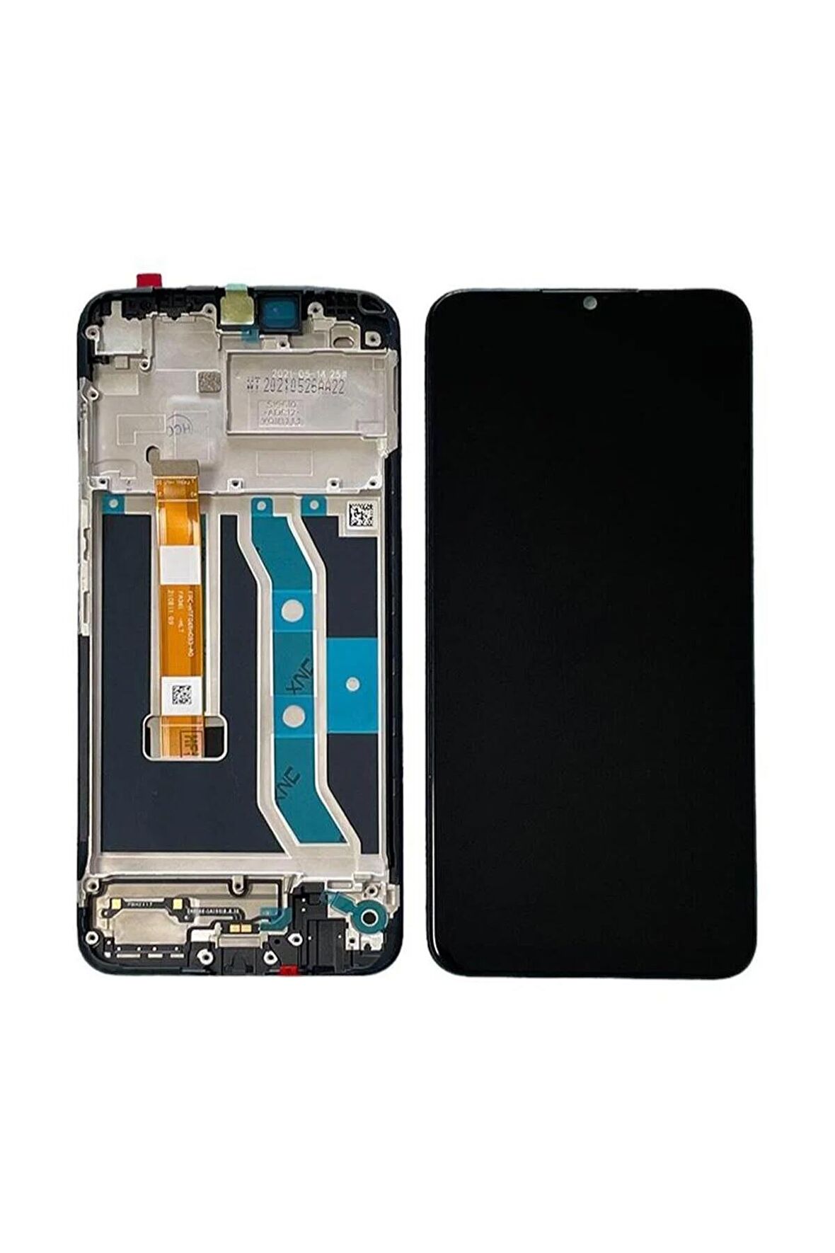 REALME C21Y UYUMLU LCD DOKUNMATİK EKRAN ÇITALI SİYAH(TAMİR SETİ HEDİYELİ)