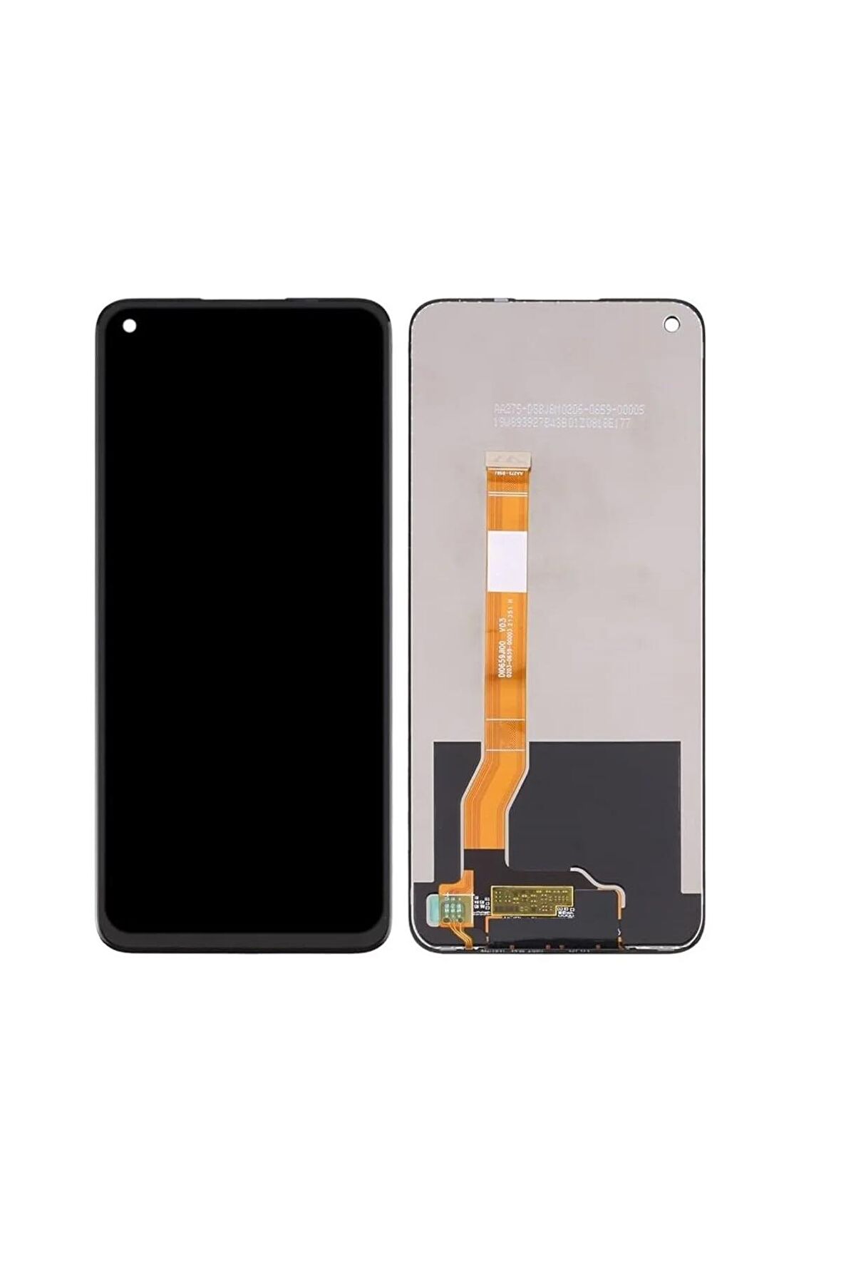 OPPO A76 UYUMLU LCD DOKUNMATİK EKRAN ÇITASIZ SİYAH(TAMİR SETİ HEDİYELİ)