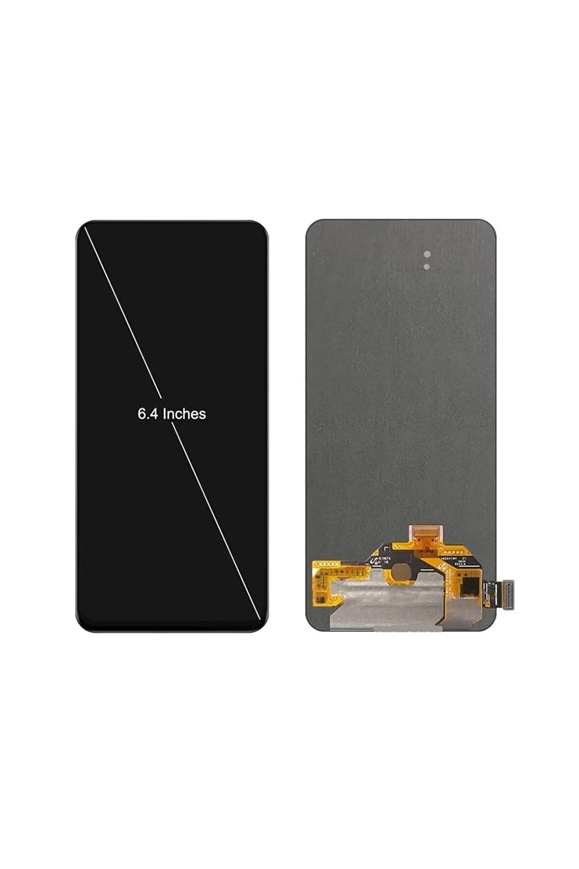 OPPO RENO UYUMLU LCD DOKUNMATİK EKRAN ÇITASIZ SİYAH ( PCAM00 / PCAT00 / CPH1917 )(TAMİR S. HEDİYELİ)