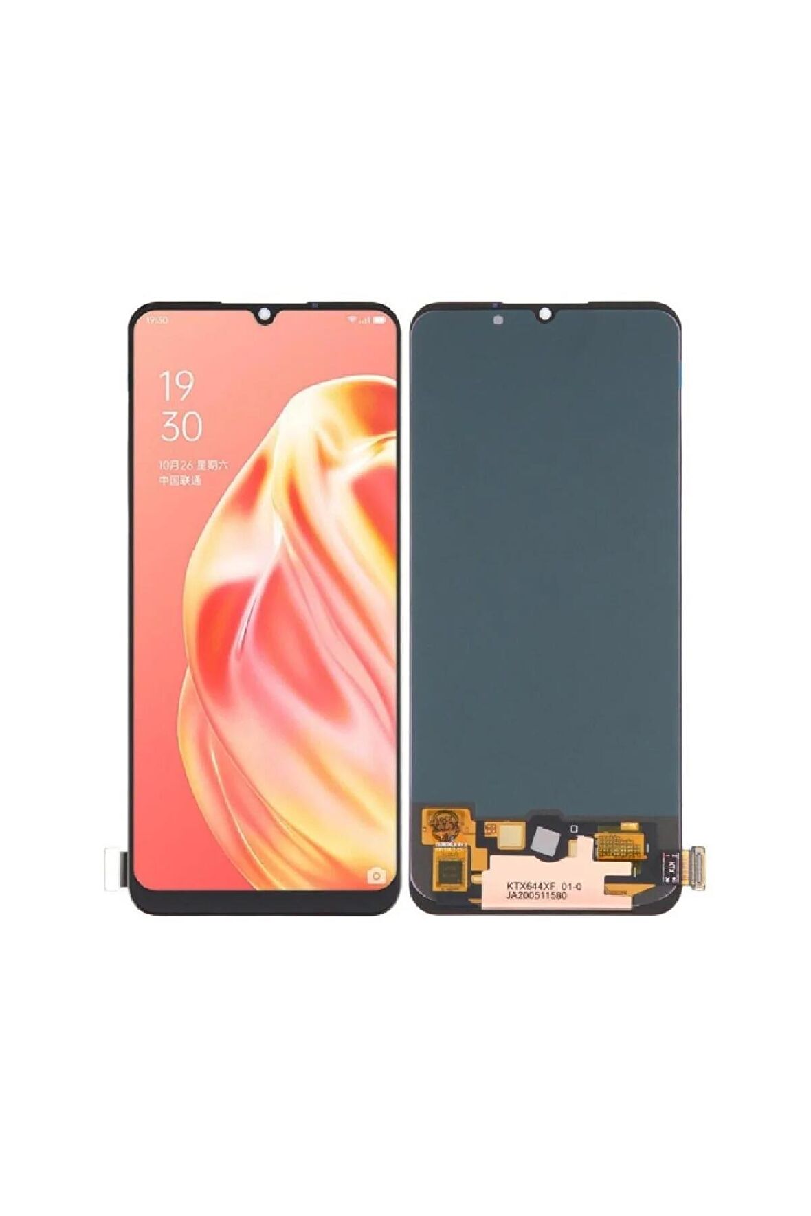 OPPO A73 UYUMLU LCD DOKUNMATİK EKRAN ÇITASIZ SİYAH (4G)
