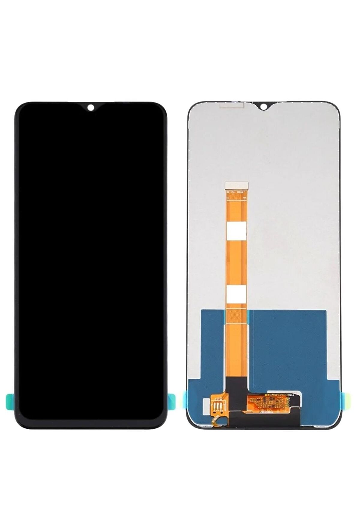 REALME C12 UYUMLU LCD DOKUNMATİK EKRAN ÇITASIZ SİYAH