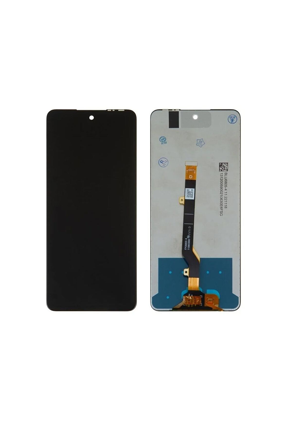 İNFİNİX HOT 11 UYUMLU LCD DOKUNMATİK EKRAN ÇITASIZ SİYAH (X662)