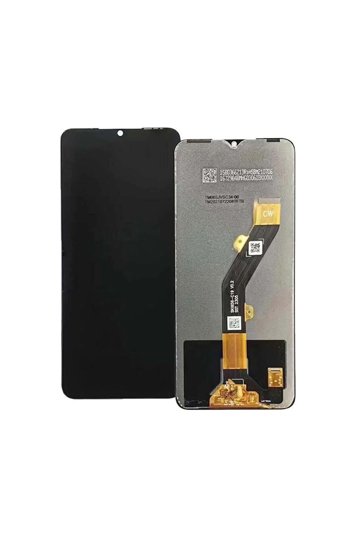 INFINIX HOT 30I UYUMLU LCD DOKUNMATİK EKRAN ÇITASIZ SİYAH