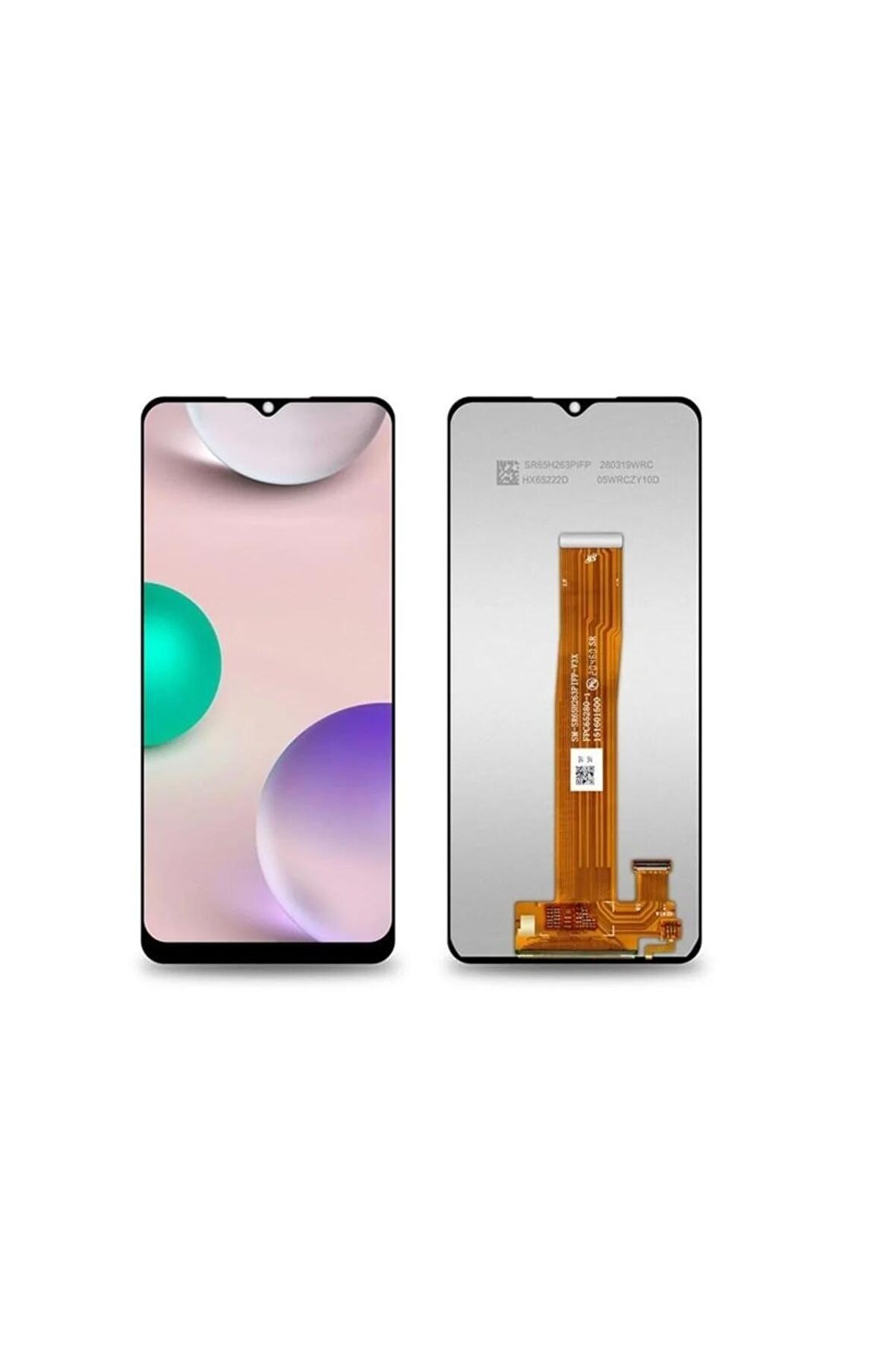 SAMSUNG A12 A125 UYUMLU LCD DOKUNMATİK EKRAN ÇITASIZ SİYAH