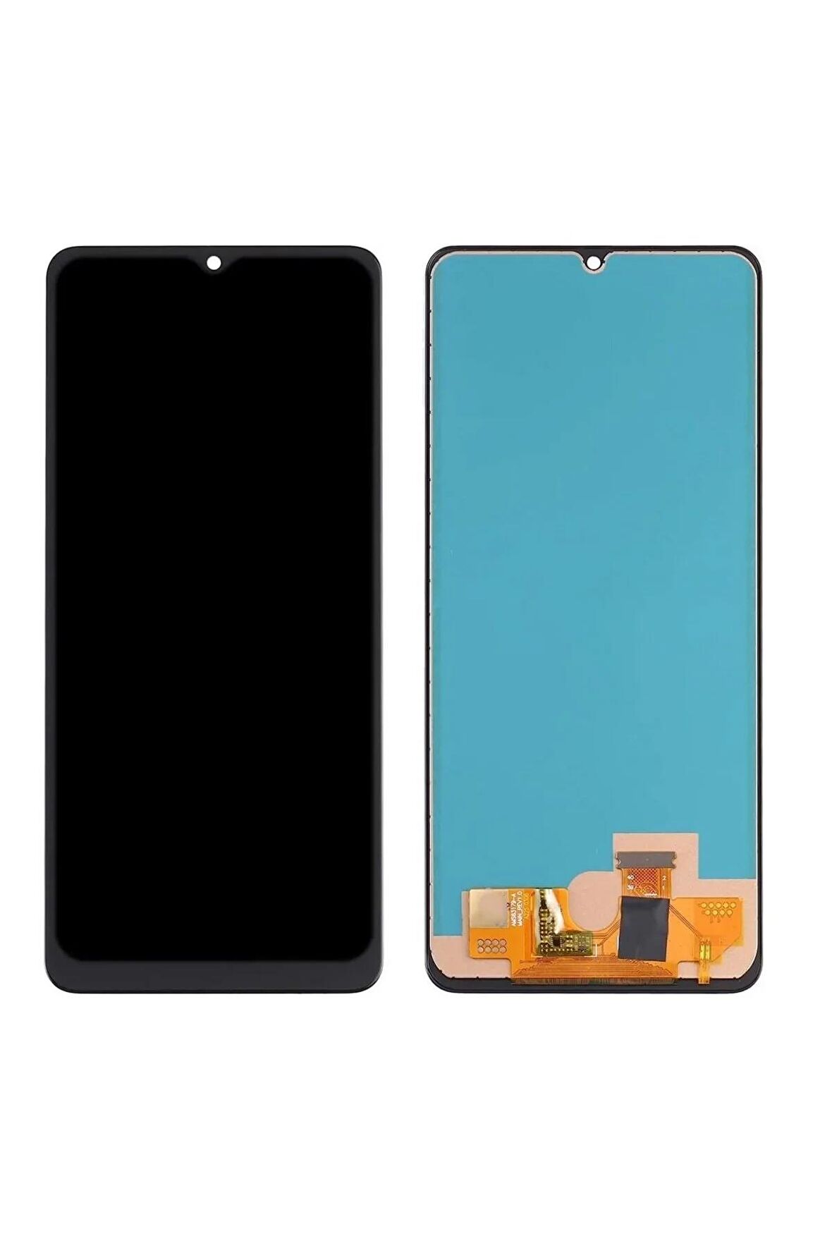 SAMSUNG A22 4G A225 UYUMLU LCD DOKUNMATİK EKRAN ÇITASIZ SİYAH