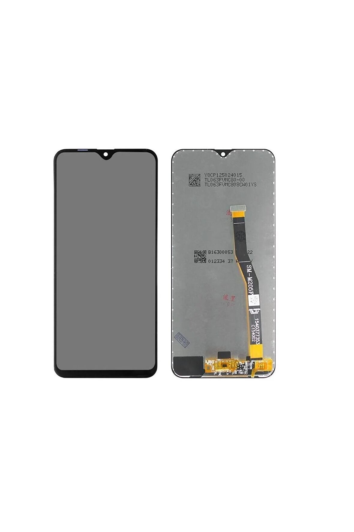 SAMSUNG M20 M205 UYUMLU LCD DOKUNMATİK EKRAN  ÇITASIZ SİYAH