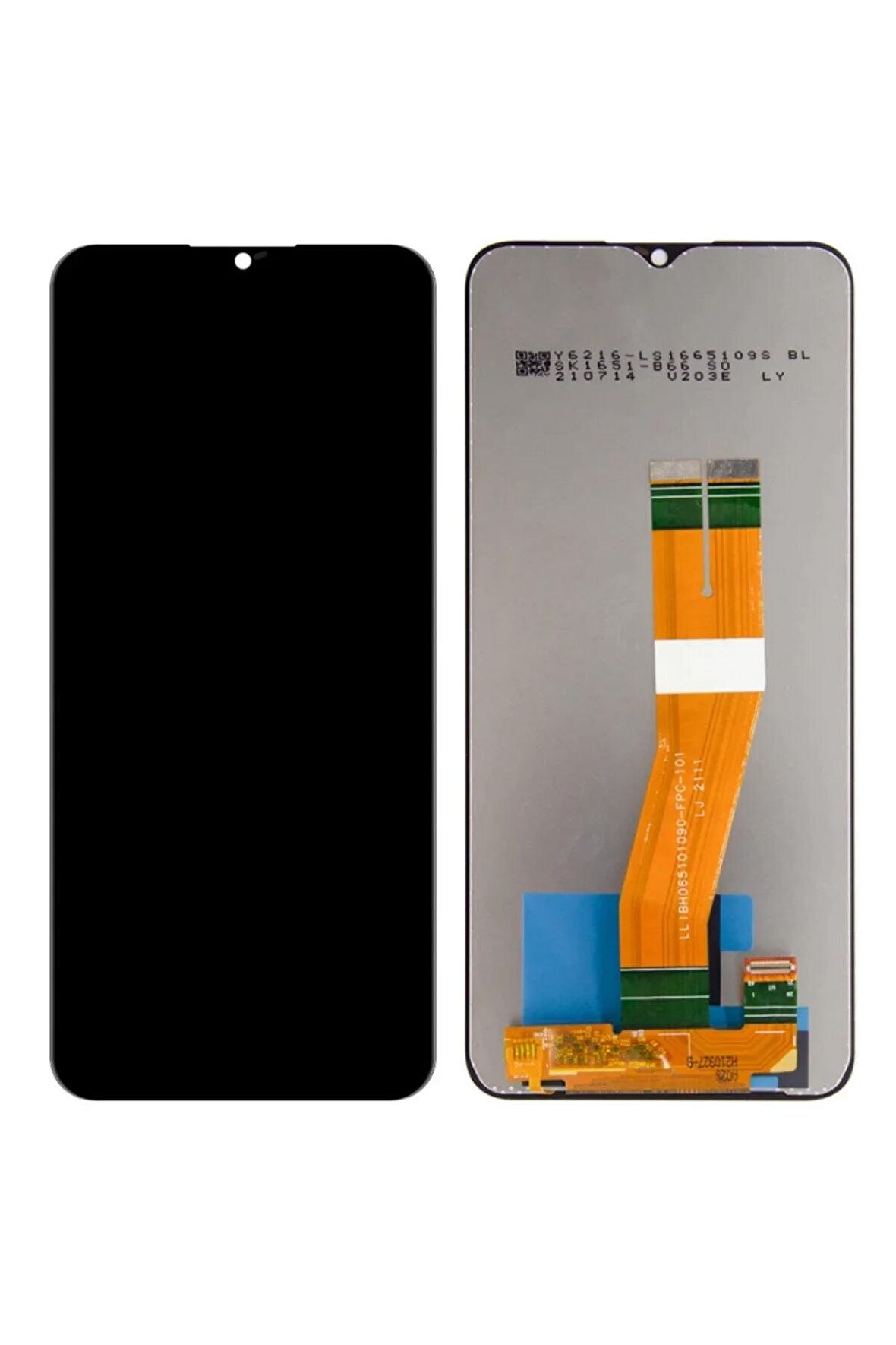 SAMSUNG A03S A037 UYUMLU LCD DOKUNMATİK EKRAN ÇITASIZ SİYAH