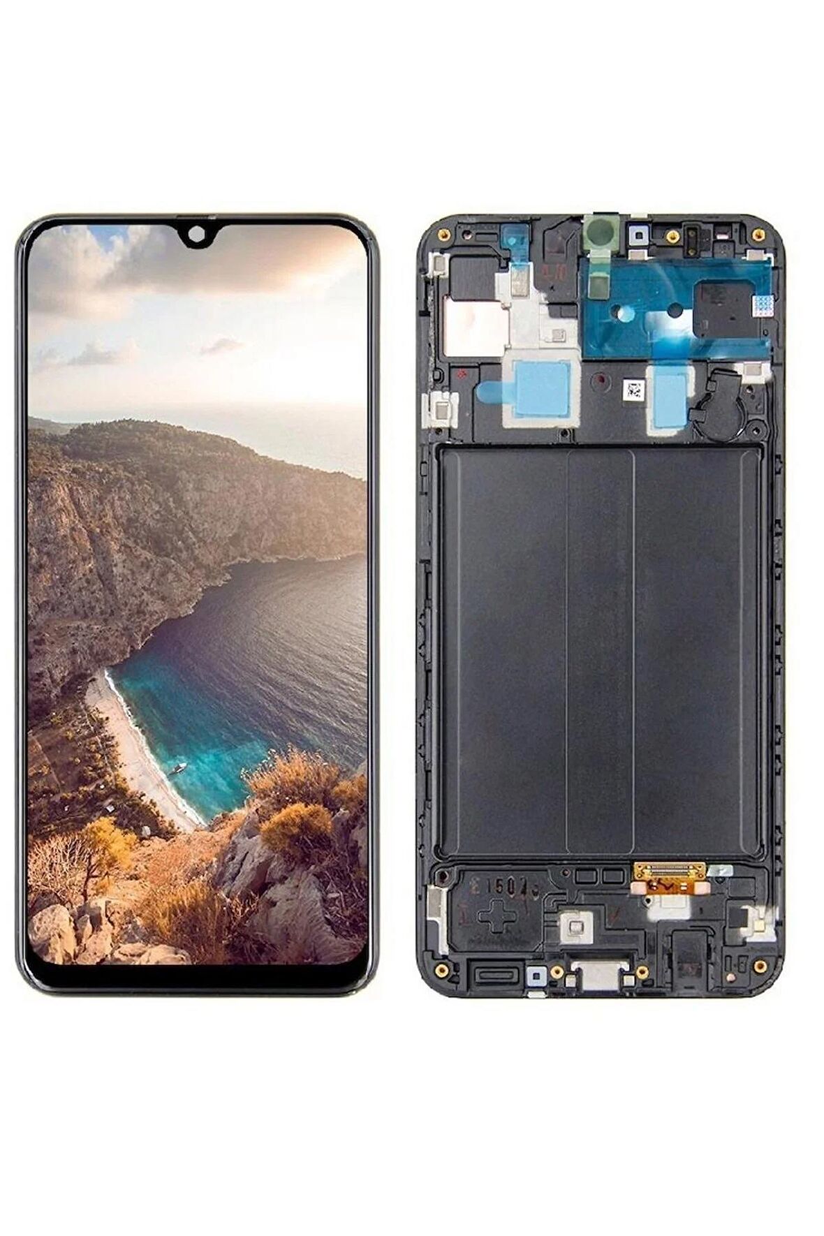 A30 A305 UYUMLU LCD DOKUNMATİK EKRAN ÇITALI SİYAH (OLED)