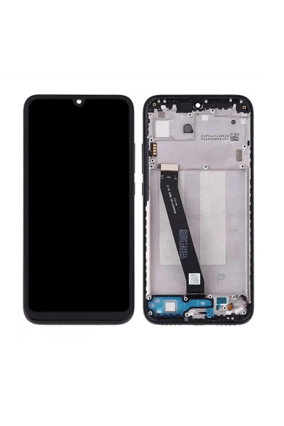XİAOMİ Redmi 7 Siyah Uyumlu Çıtalı Lcd Dokunmatik Ekran