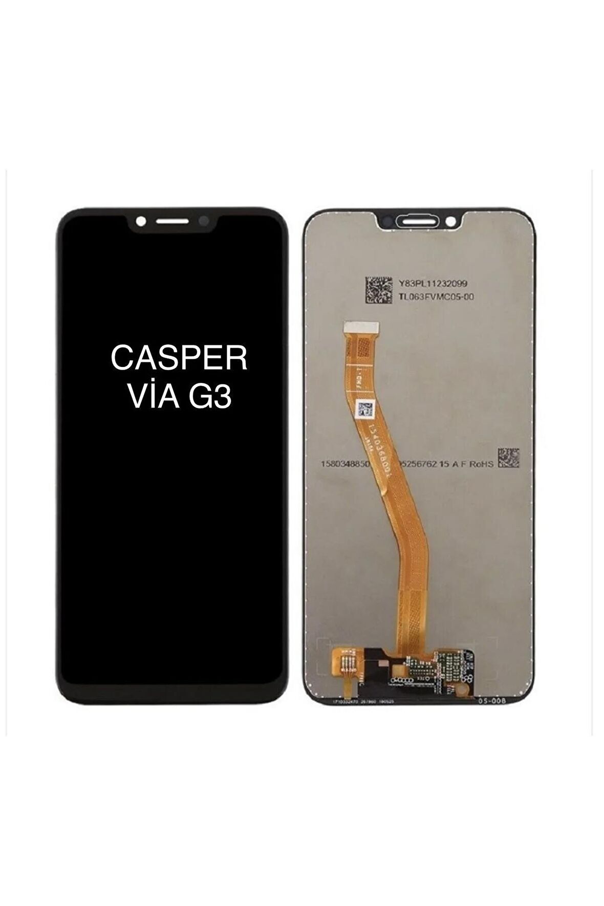 CASPER VİA G3 Uyumlu Lcd Dokunmatik Ekran (TAMİR SETİ HEDİYELİ)