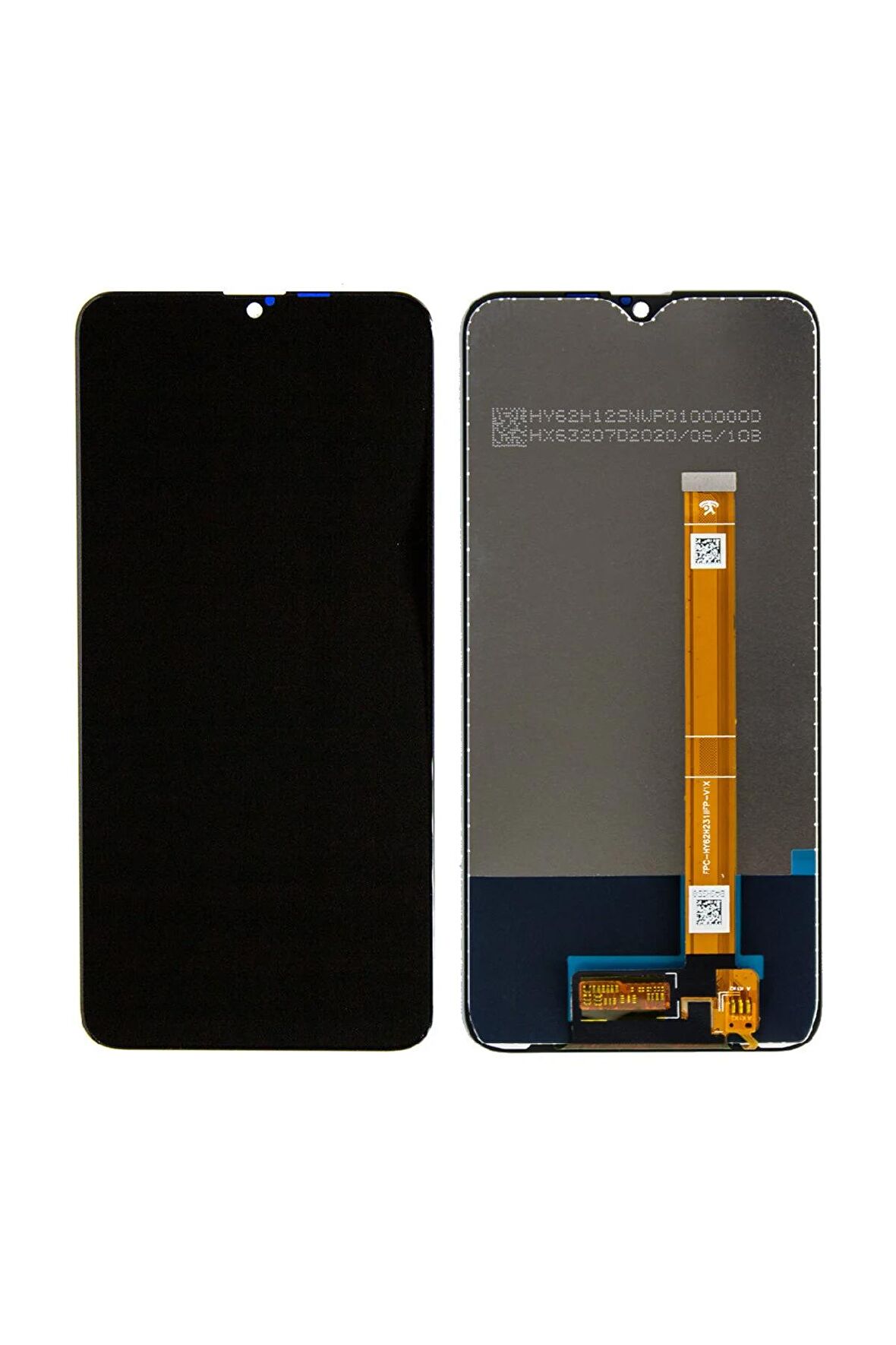 OPPO AX7 UYUMLU LCD DOKUNMATİK EKRAN ÇITASIZ SİYAH ( CPH1901 / CPH1903 / CPH1905 )