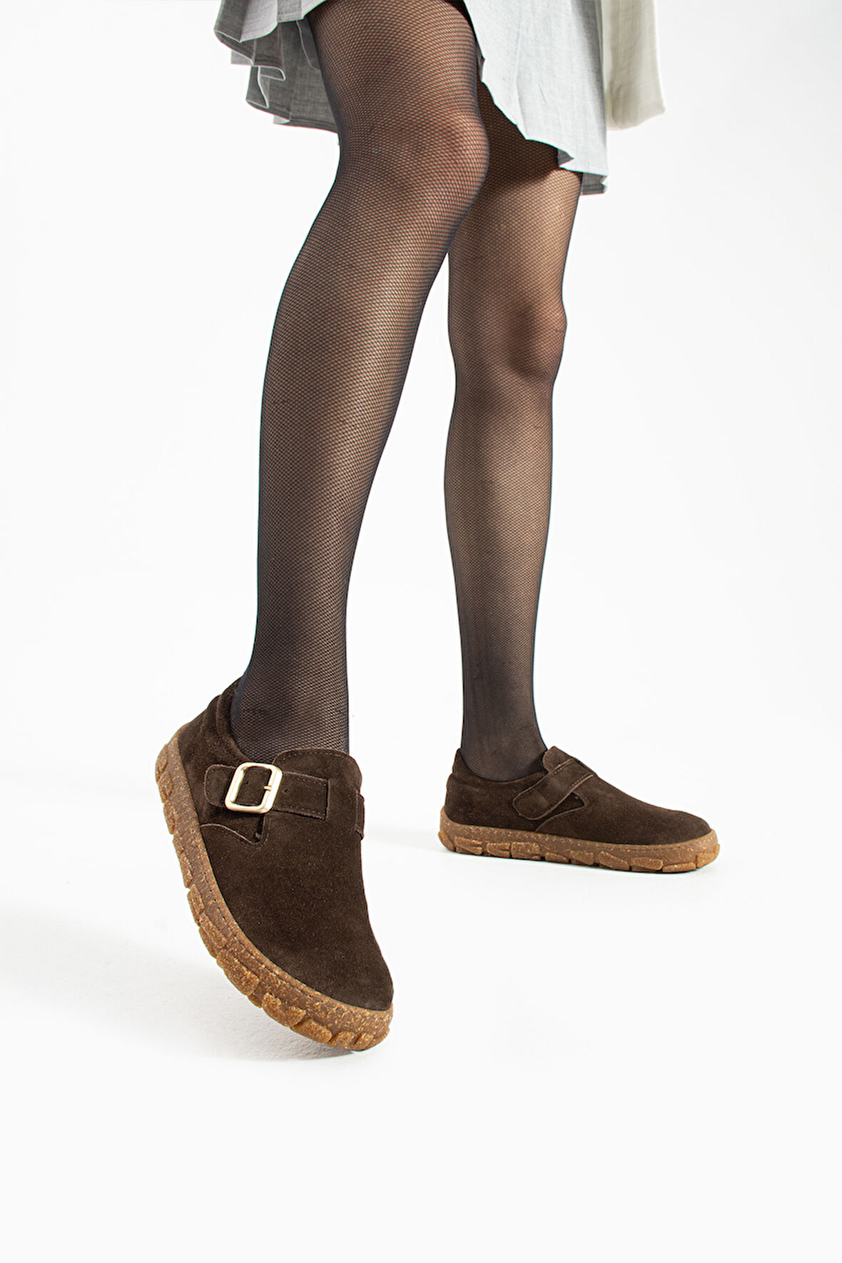 Kadın Comfort Süet Deri Kahverengi Ayakkabı  Şık ve Kullanışlı Tasarım