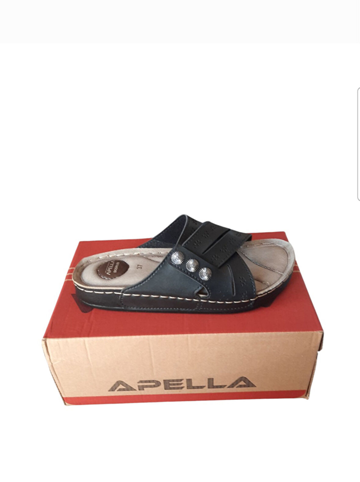 Düz ortopedik onu açık terlik (Apella)