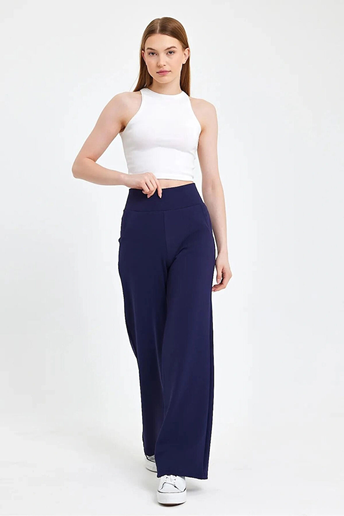 Ful Lycralı Beli Korsaj Pantolon