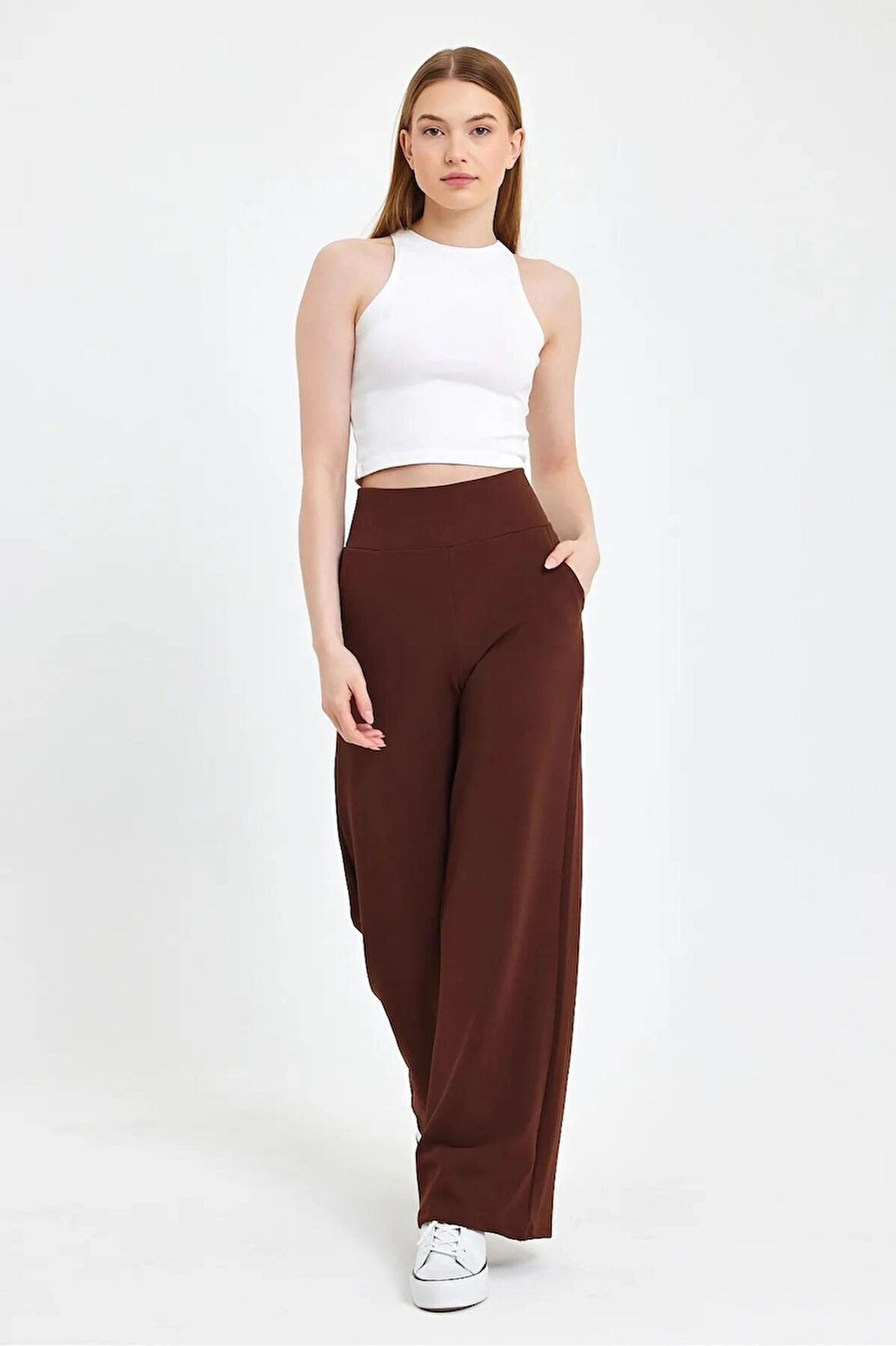 Ful Lycralı Beli Korsaj Pantolon