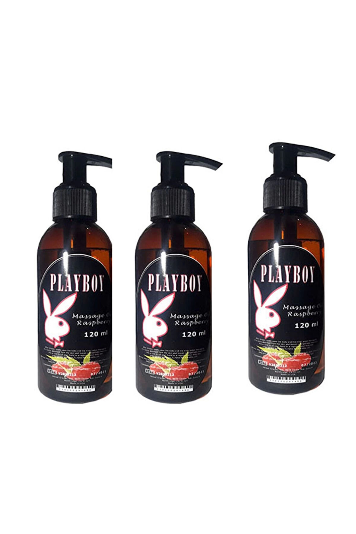 Ahududu Aromalı Masaj Yağı 120ml x 3 ad. / Raspberry Flavored Massage Oil