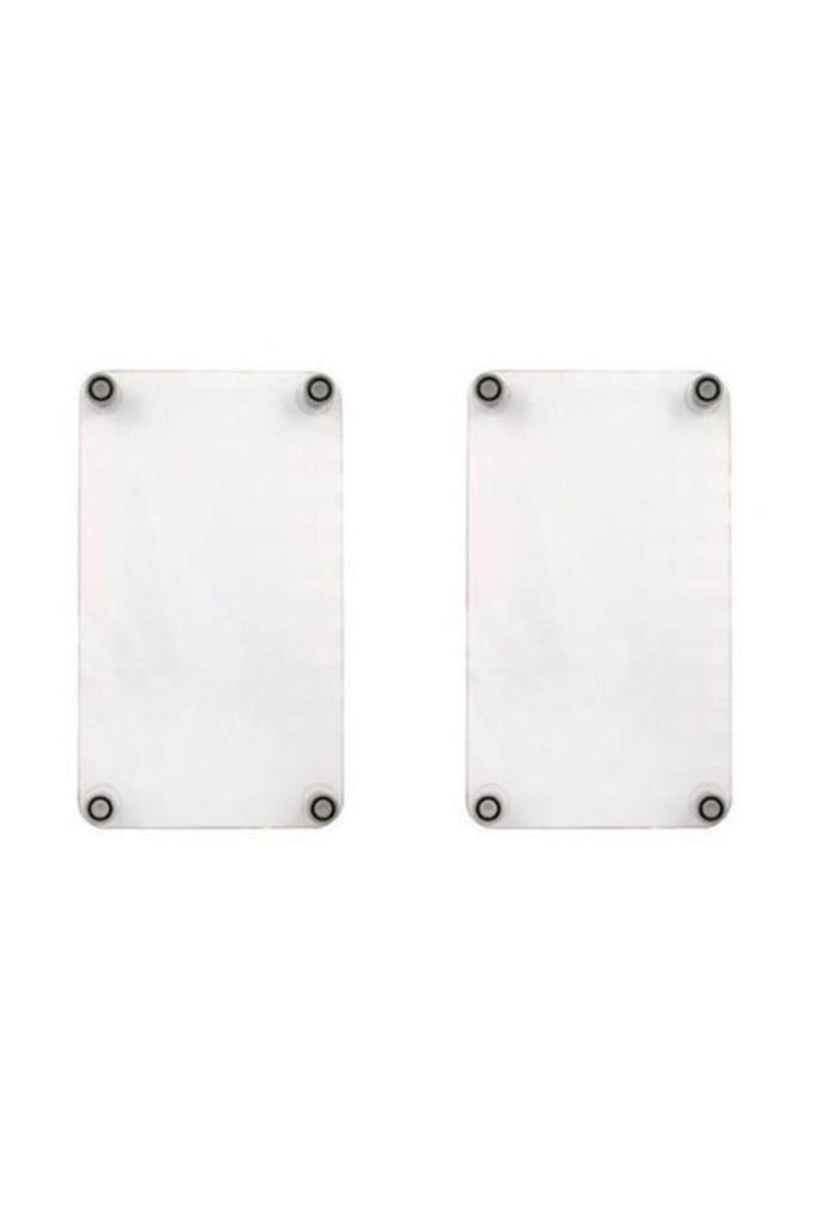 Dekoratif  Cam Ocak Koruyucu ve Kesim Tablası Sarı Karanfil 60cm x 52cm 2 Parça, 4'lü Ocaklar