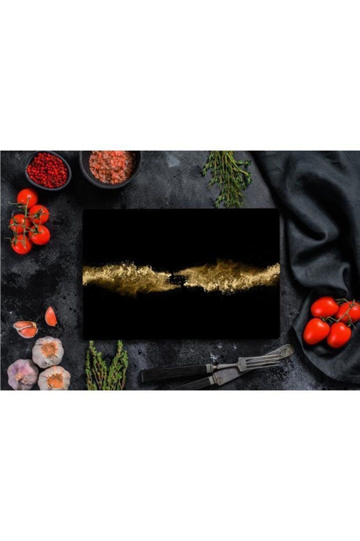 Saban Altın Toprak Cam Kesme Tahtası - Cam Kesme Tablası | 30 Cm X 40 Cm