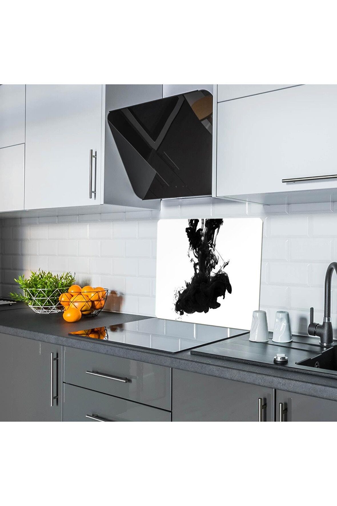 Saban Tepe Cam Ocak Arkası Koruyucu Ve Kesme Tablası 50x56 cm