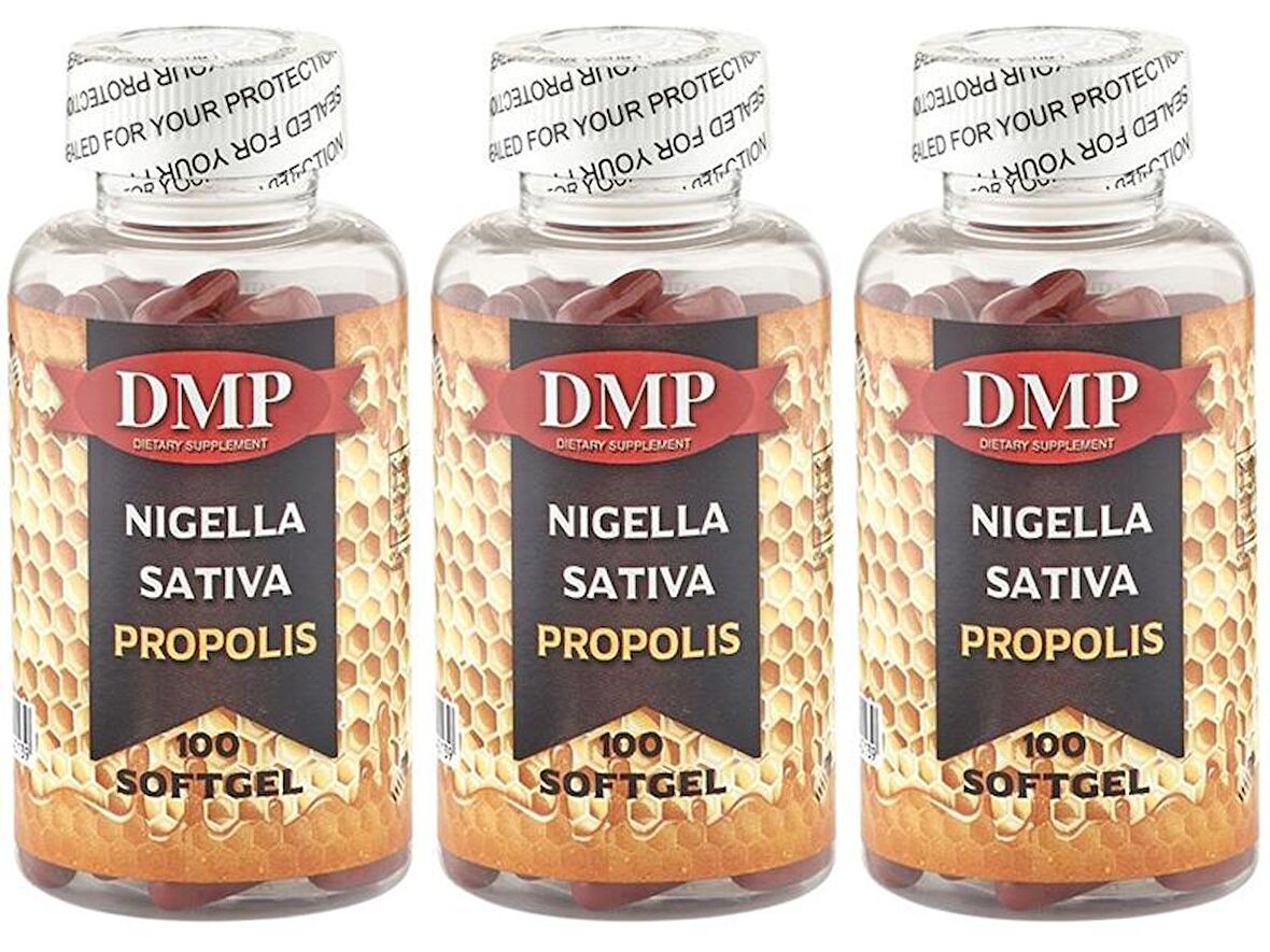 Dmp Nigella Sativa Propolis 3x100 Softgel Çörek Otu Yağı 