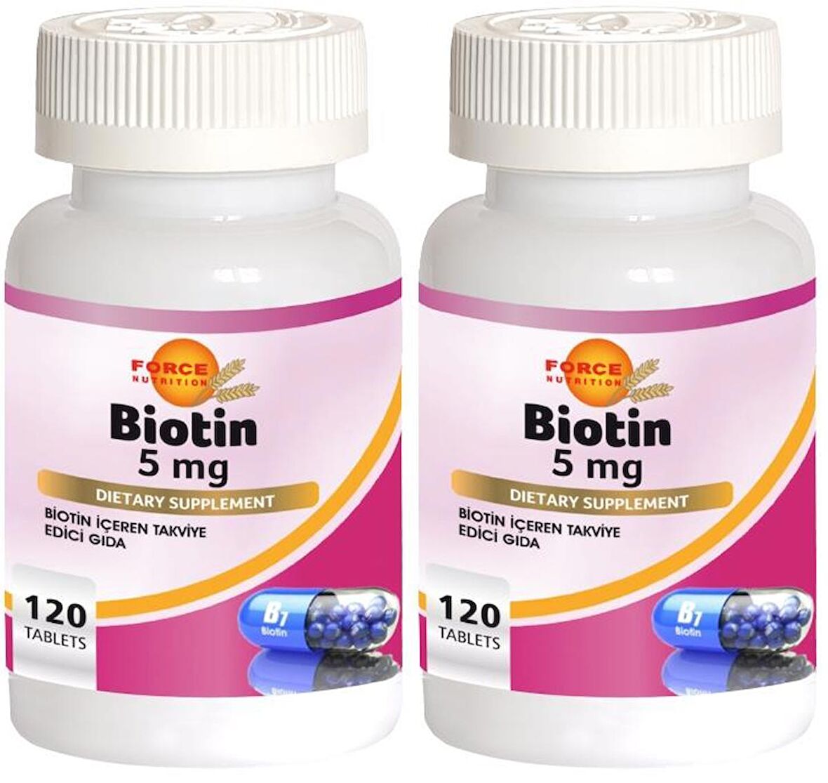 5 Mg Biotin 2x120 Tablet