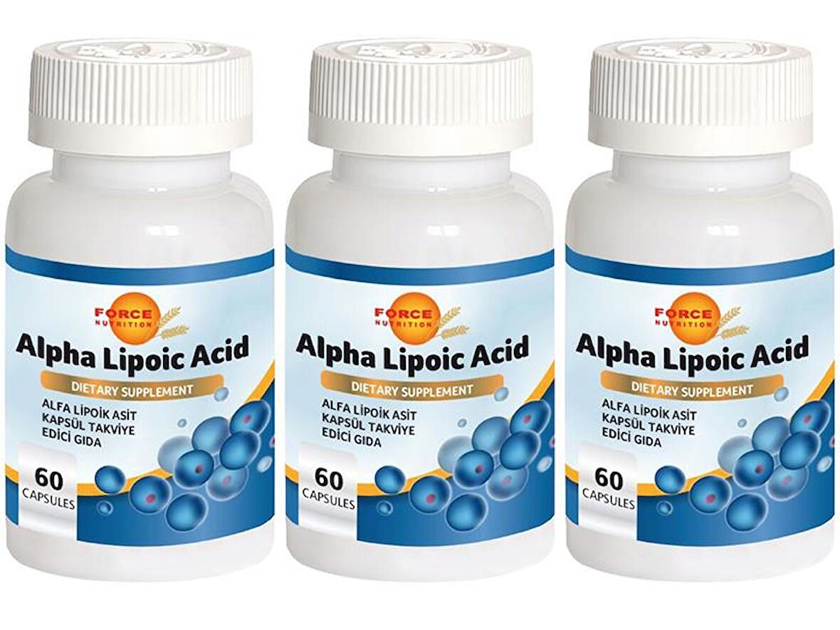 Alpha Lipoic Acid 3x60 Kapsül Alfa Lipoik Asit