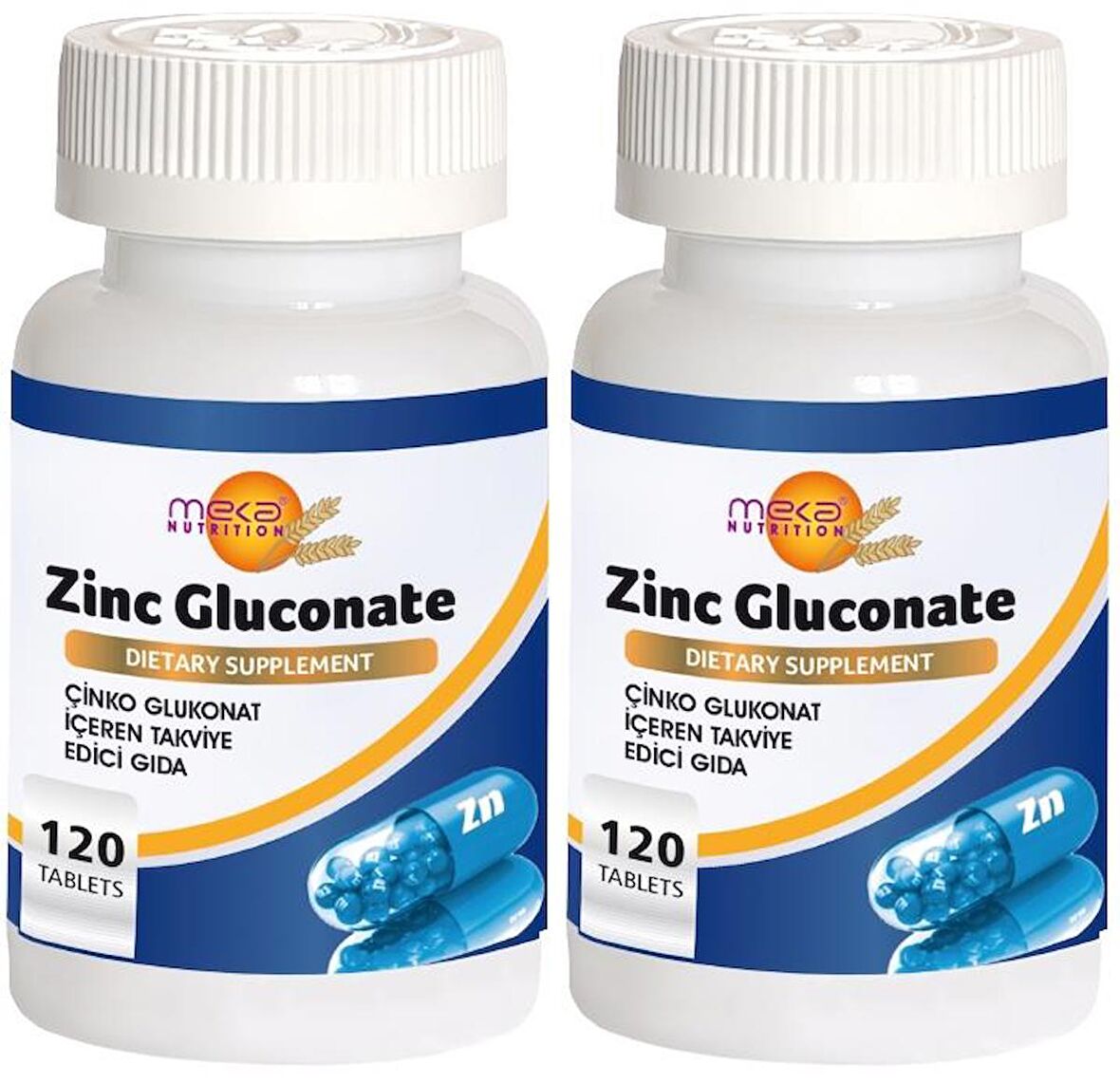 Zinc Gluconate 2x120 Tablet Çinko Glukonat
