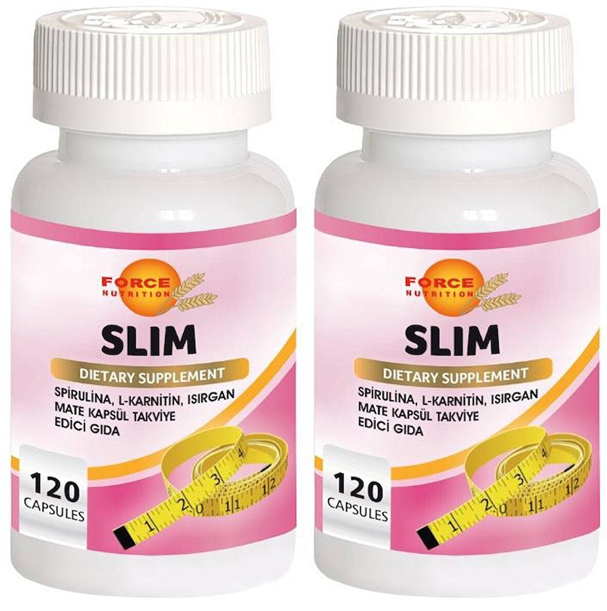 Slim 2x120 Kapsül Spirulina L-Karnitin Isırgan Mate Yeşil Çay Krom