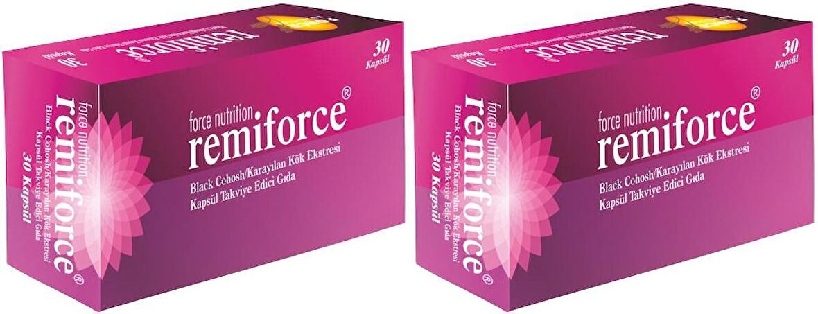 Remiforce 2x30 Kapsül Karayılan Çuha Çiçeği Çin Melek Otu Büyük Meyveli Vaksiniyum