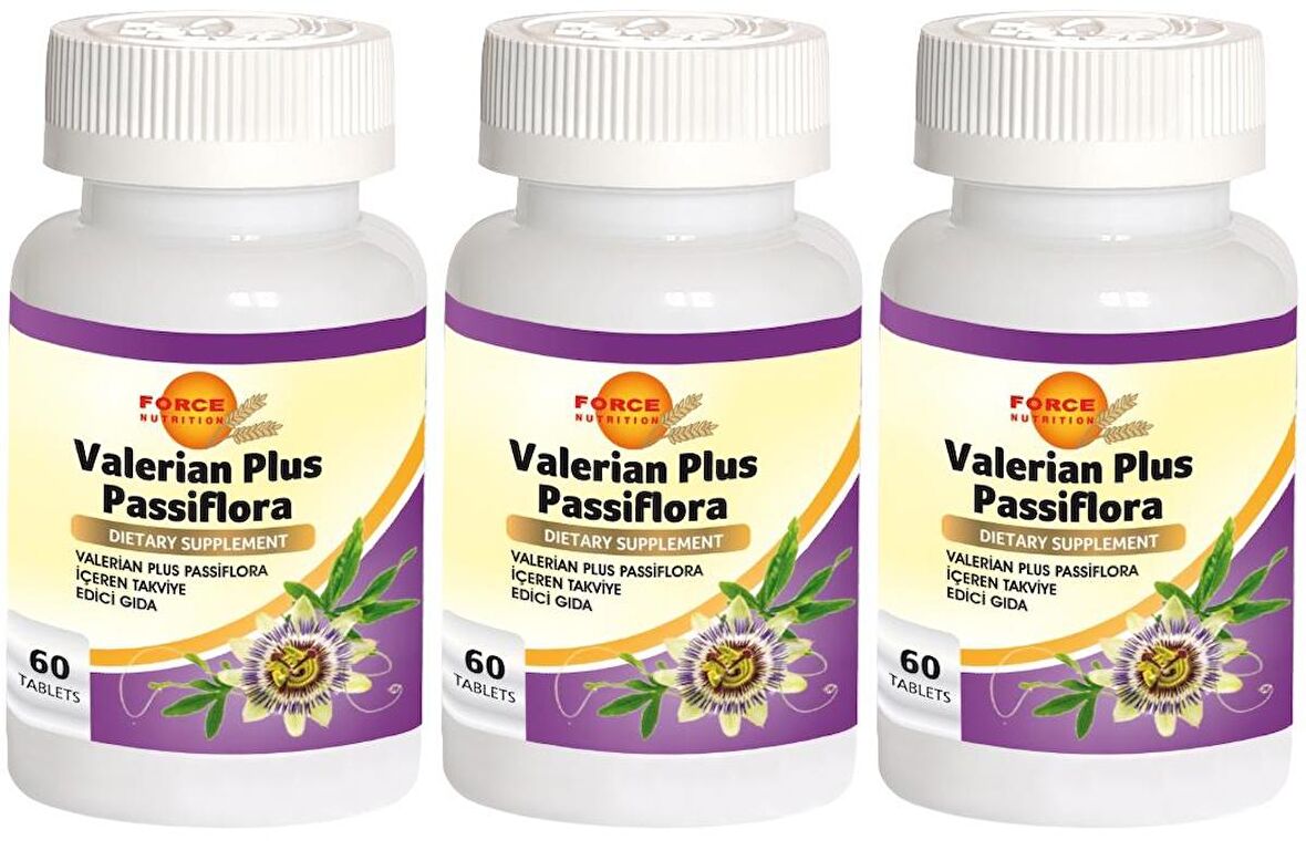 Valerian Plus Passiflora 3x60 Tablet Kedi Otu Kökü