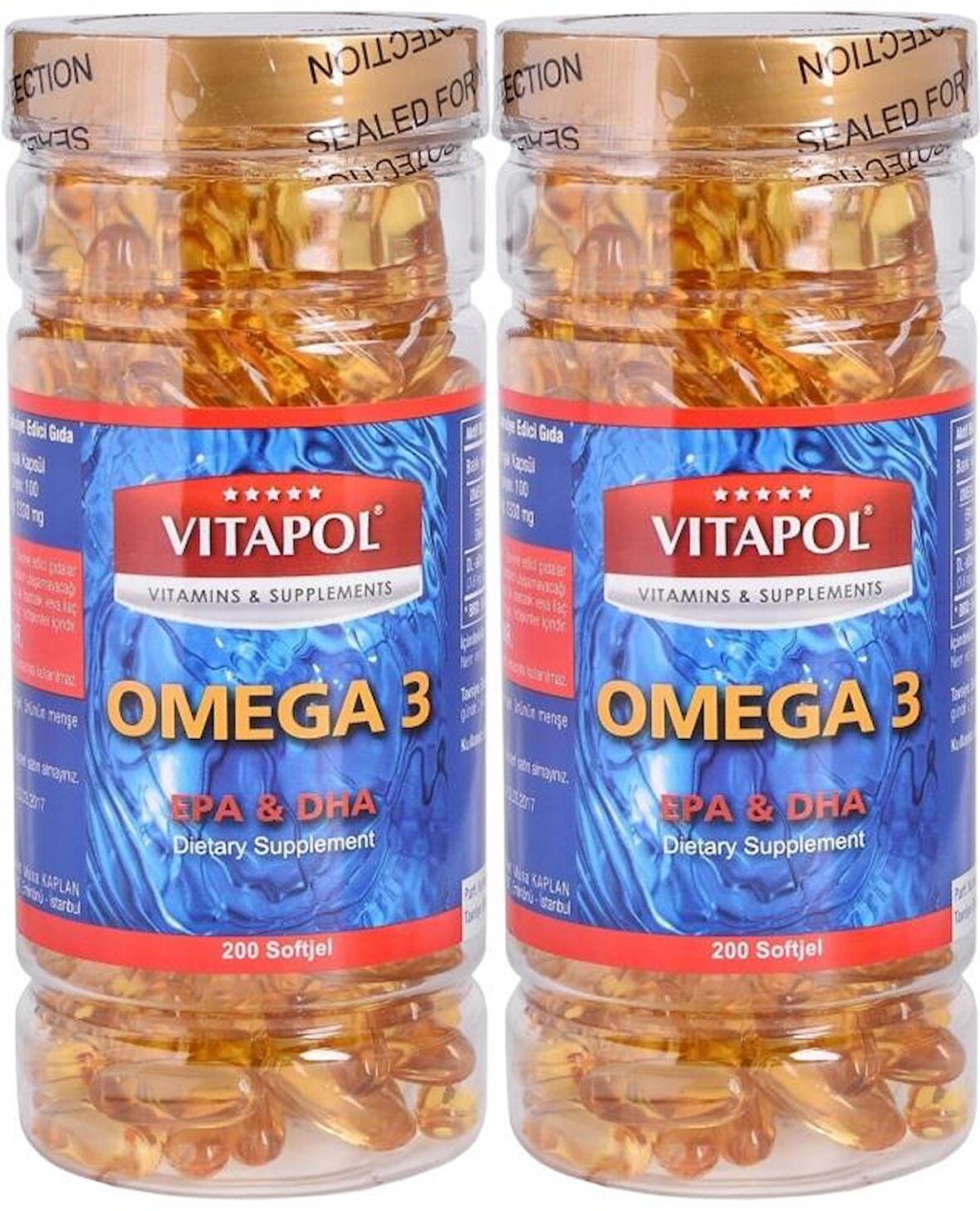 Vitapol Omega 3 1000 Mg Balık Yağı 2x200 Softgel