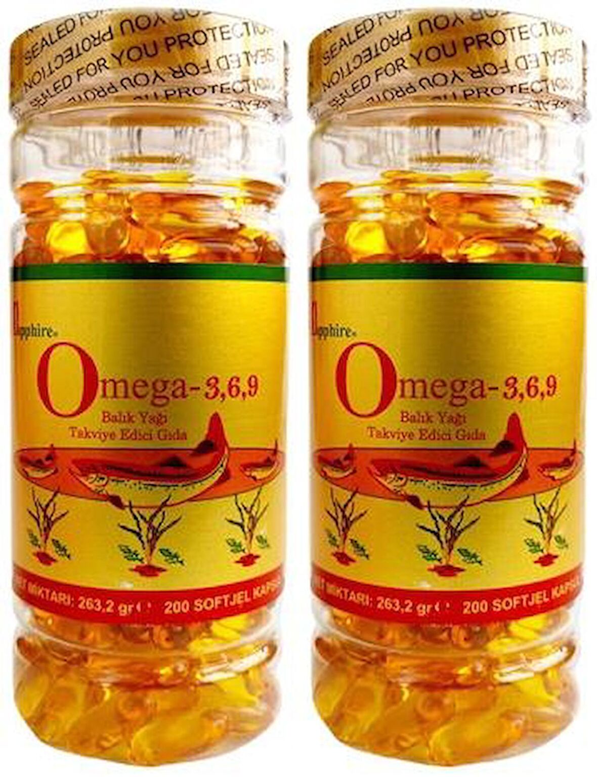 Sapphire Balık Yağı 1000 Mg Omega 3-6-9 2x200 Softgel