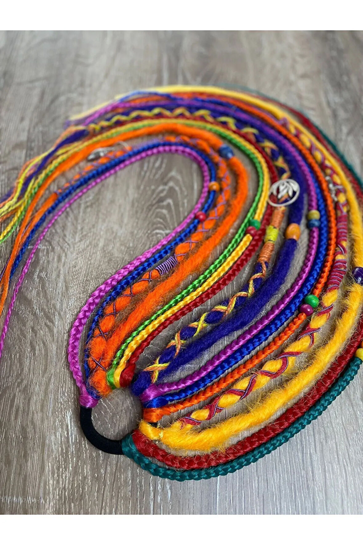 Rasta Mix Afrika Örgü Toka 16lı 50 Cm - Rengarenk