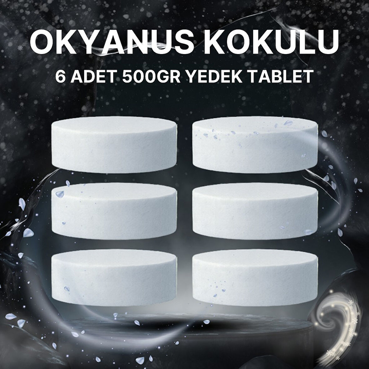 3 Adet 2x500 gr Nem Alıcı Rutubet Ve Küf Önleyici Yedek Tablet Okyanus