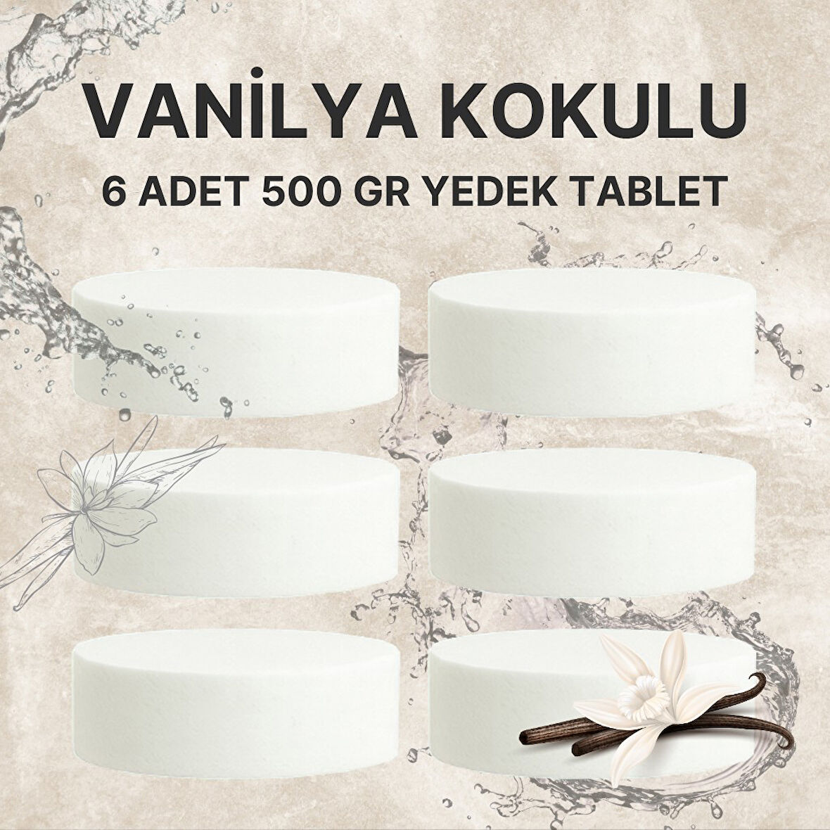 3 Adet 2x500 gr Nem Alıcı Rutubet Ve Küf Önleyici Yedek Tablet Vaniya