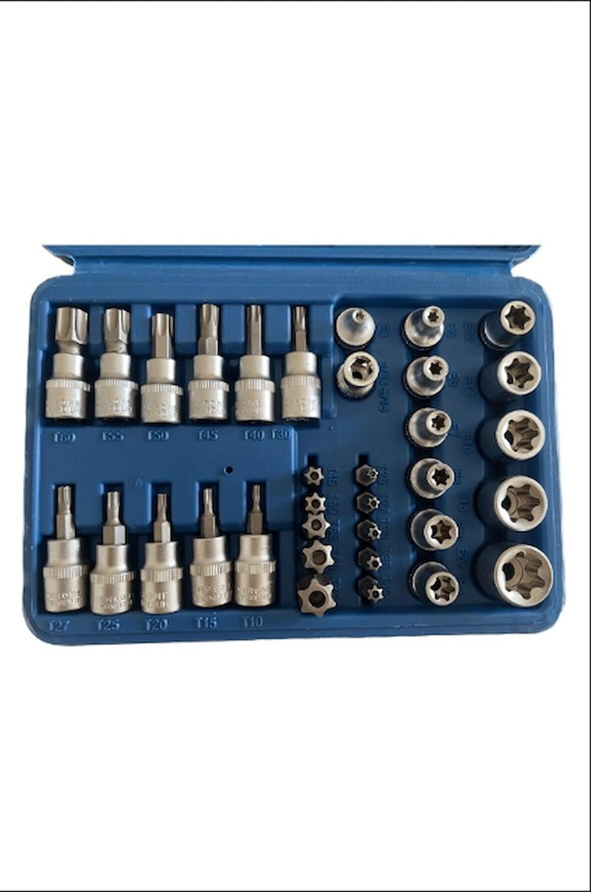 Lokma Takımı 34 Parça 3/8 1/4 Torx & E Lokma Set