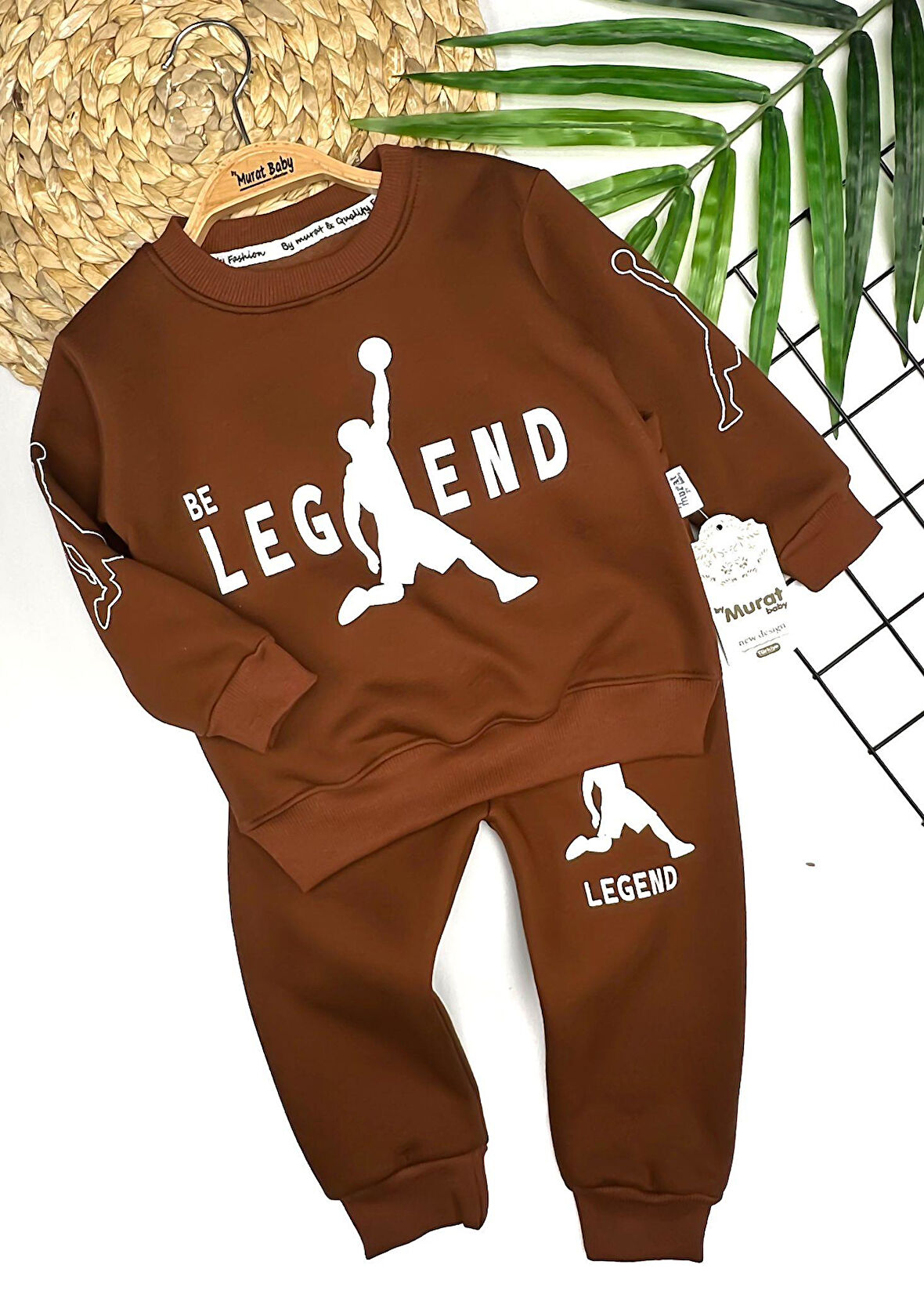 Erkek Çocuk Legend Yazılı Şardonlu Alt-Üst Takım