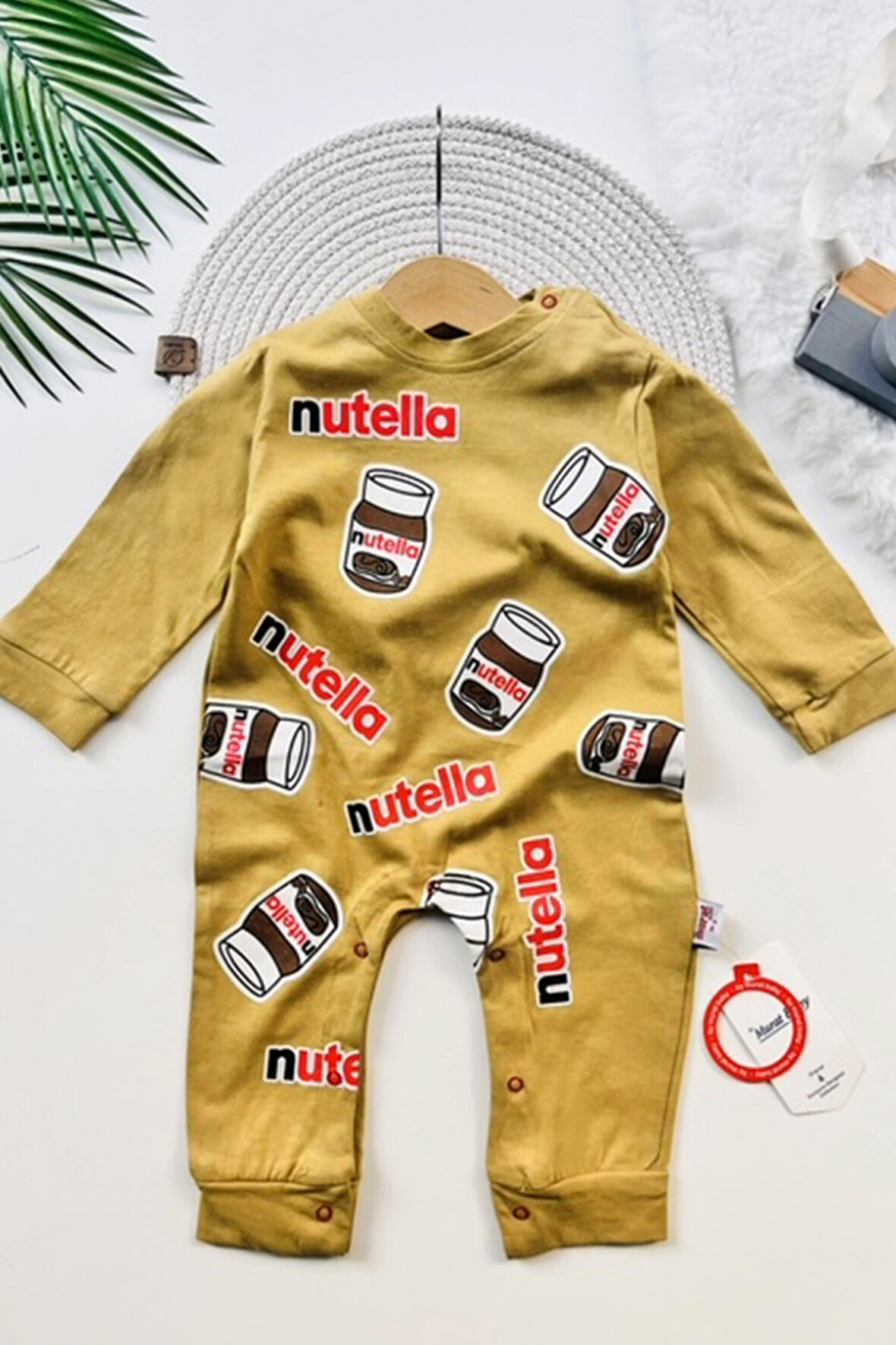 Unisex Nutella Baskılı Mevsimlik Tulum