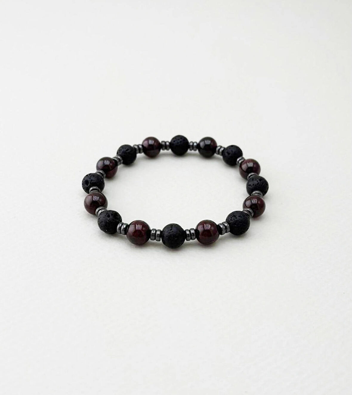 Lav Taşı, Kırmızı Garnet Doğal Taş Bileklik