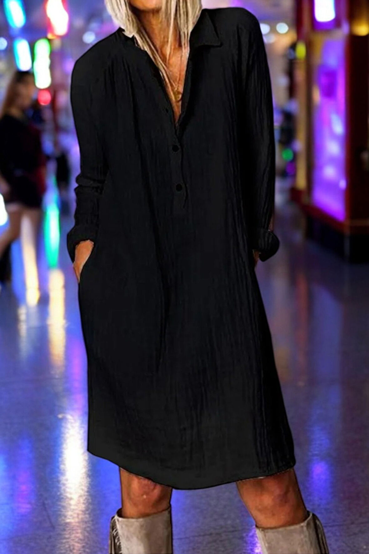 Baharlık Salaş Rahat Elbise