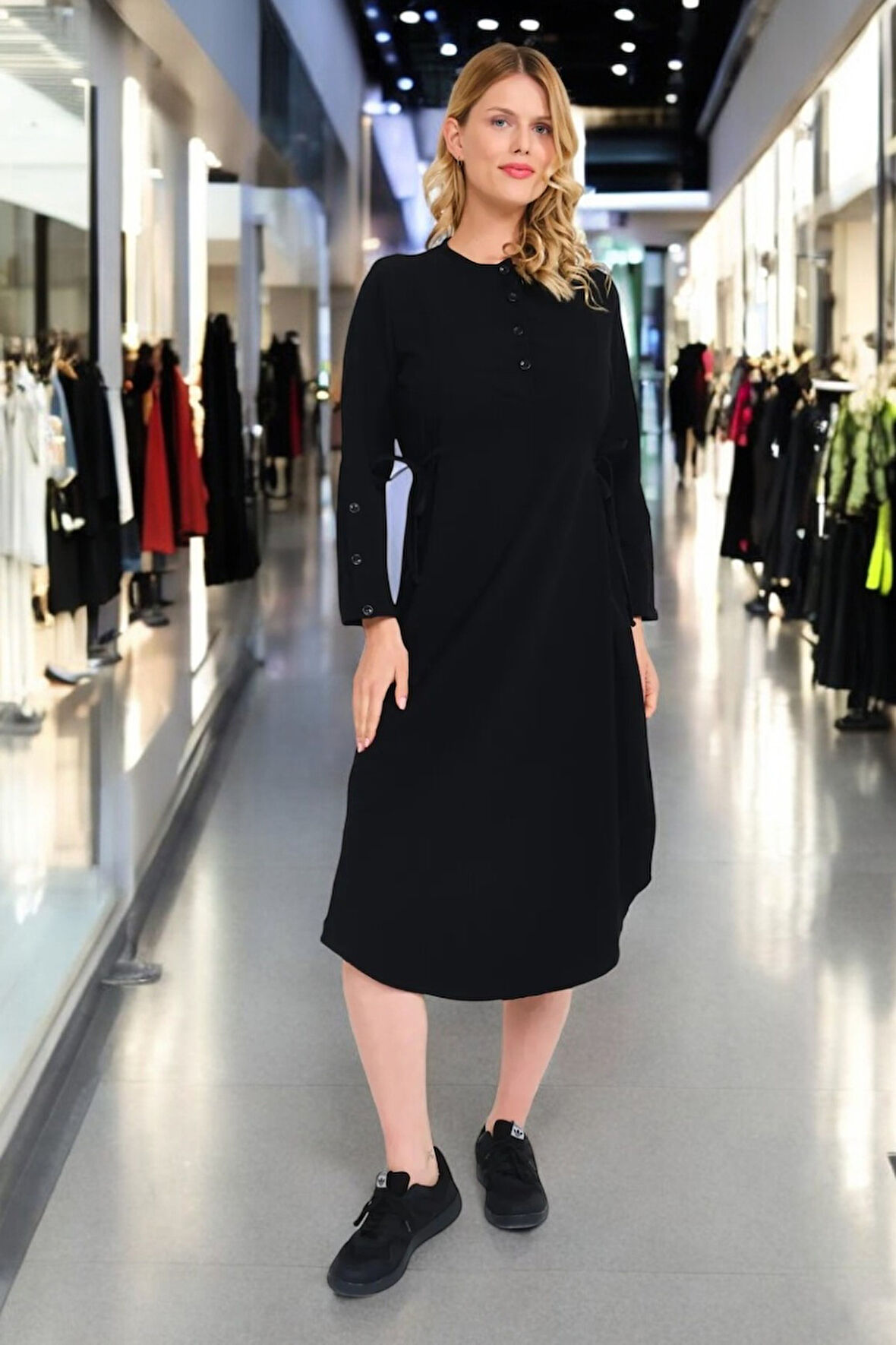 Büzgü Detaylı Yazlık Salaş Elbise