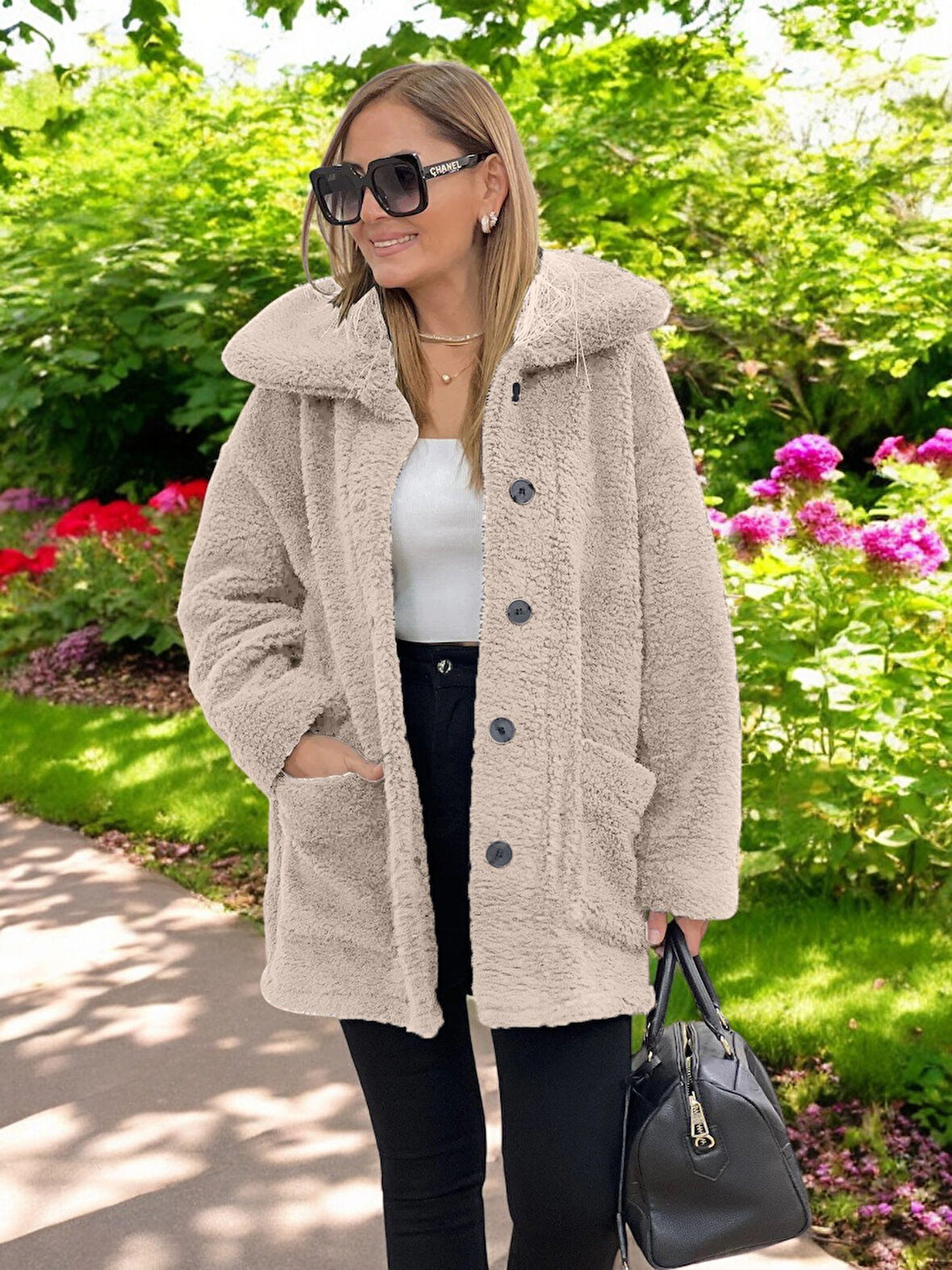 Kışlık Tarz Peluş Ceket