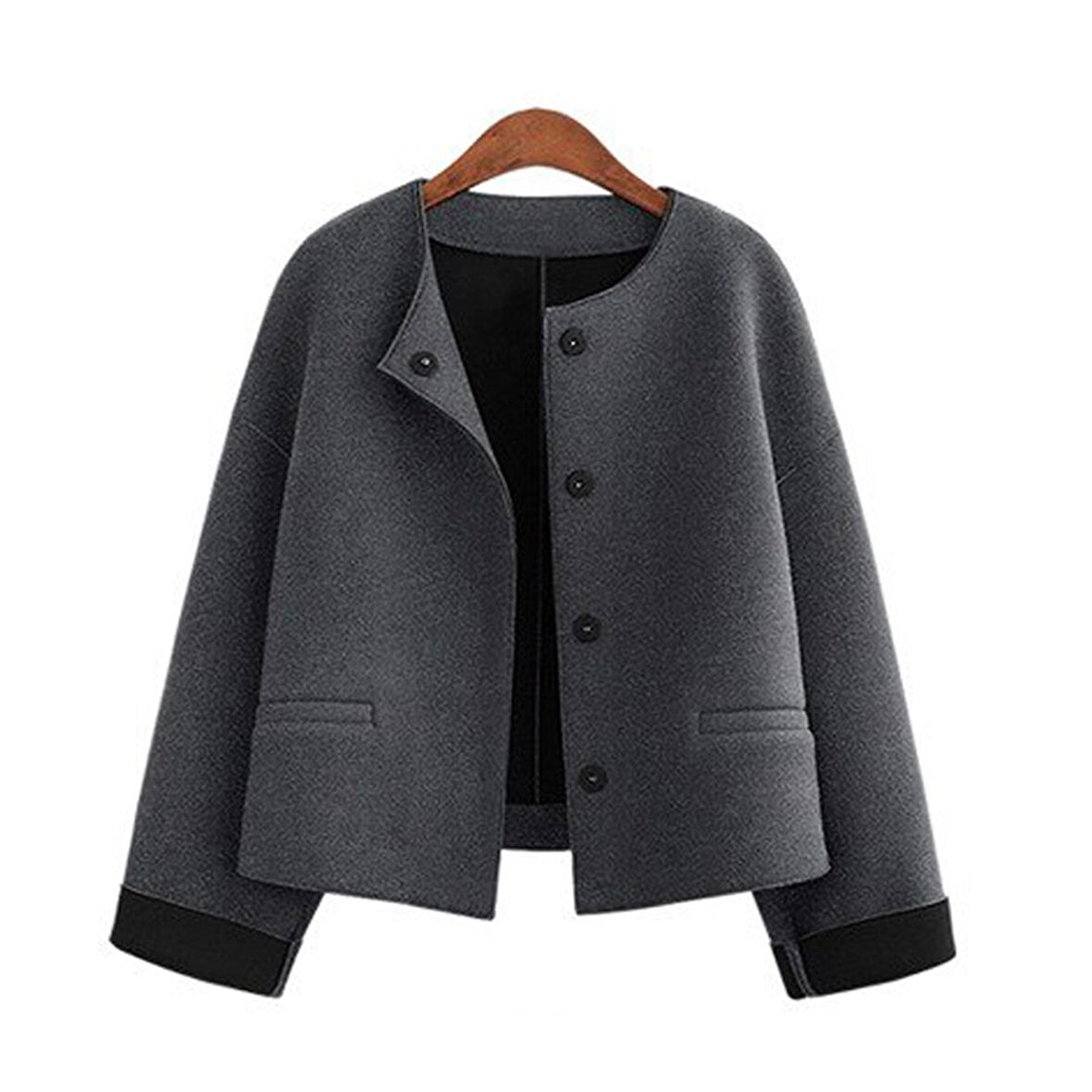 Rahat Düğmeli Şık Kadın Ceket