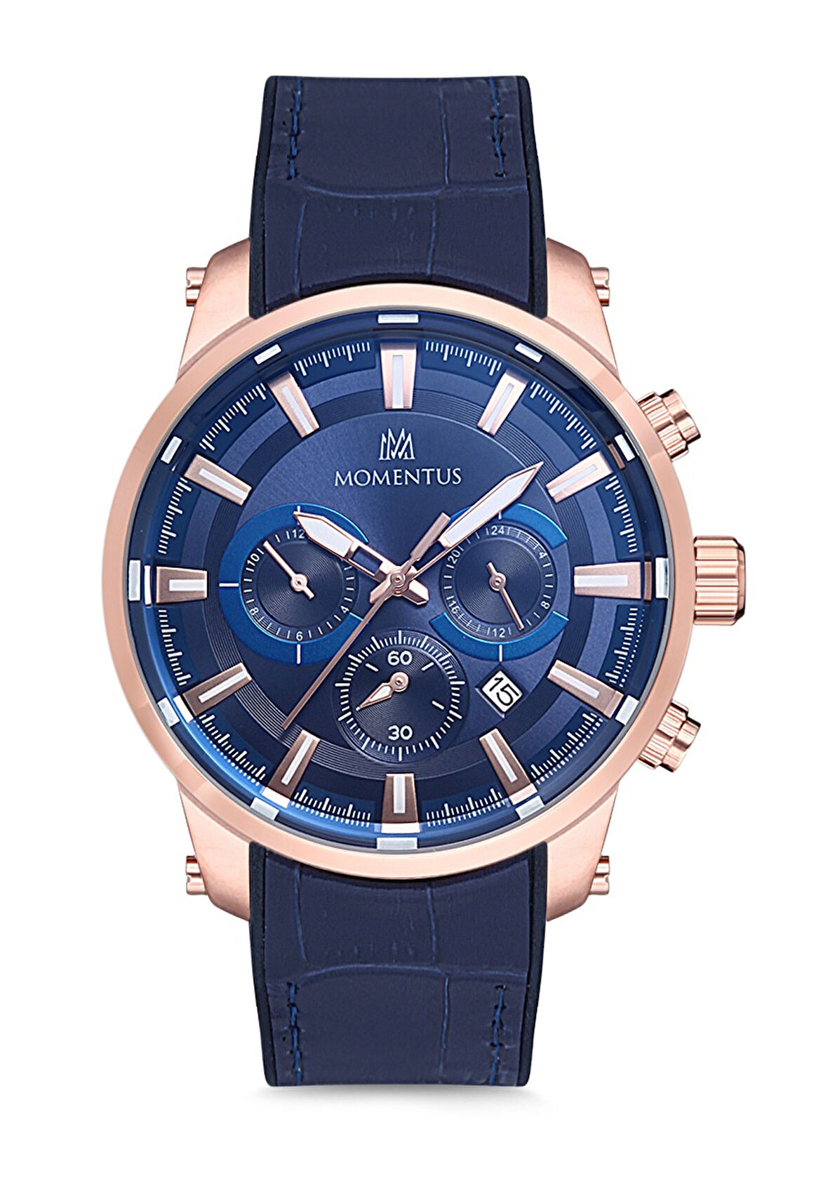 Momentus Lacivert Deri Kordon Erkek Kol Saati SC223R-11MR