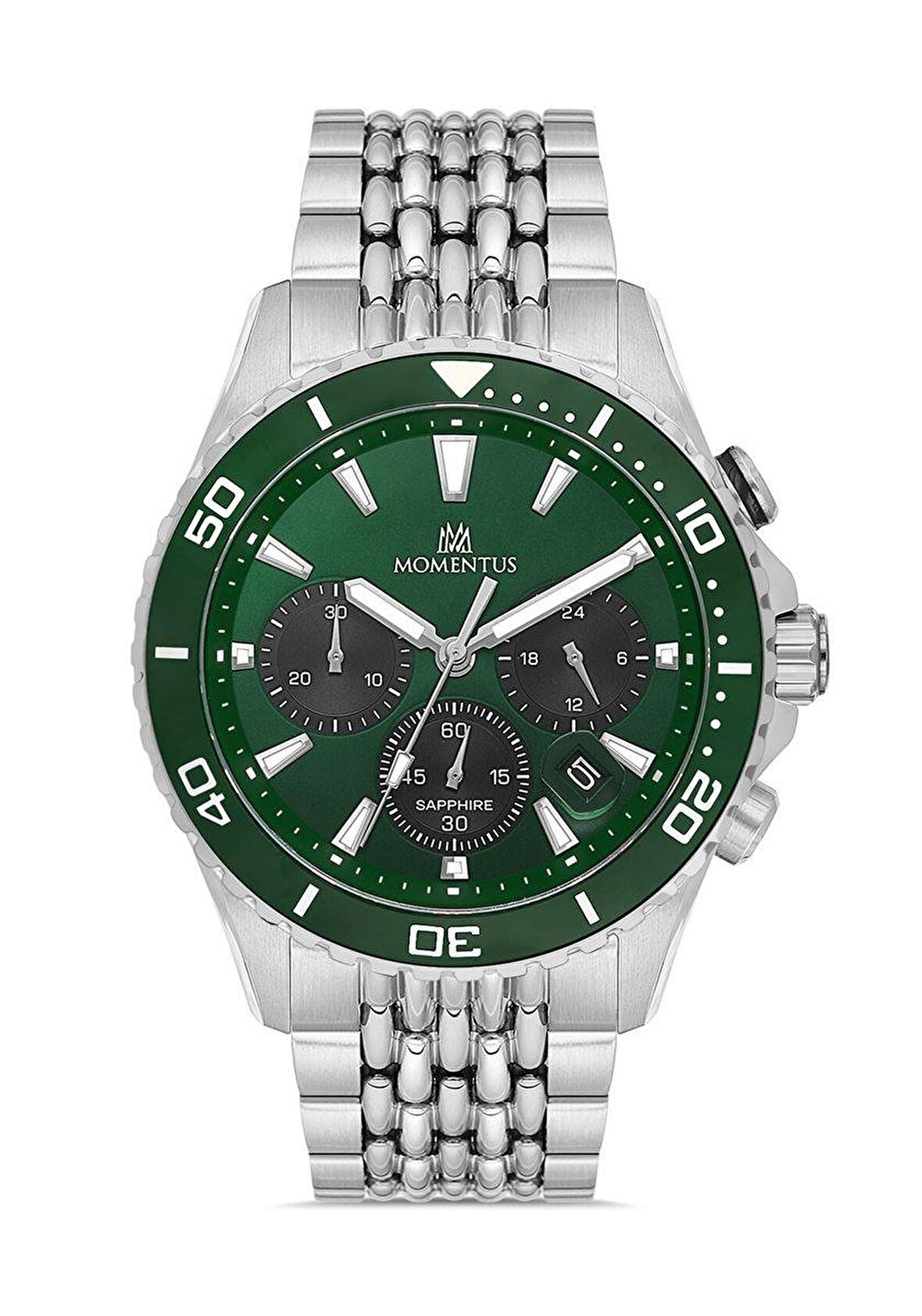 Momentus Gümüş Çelik Kordon Erkek Kol Saati SC381T-15SS