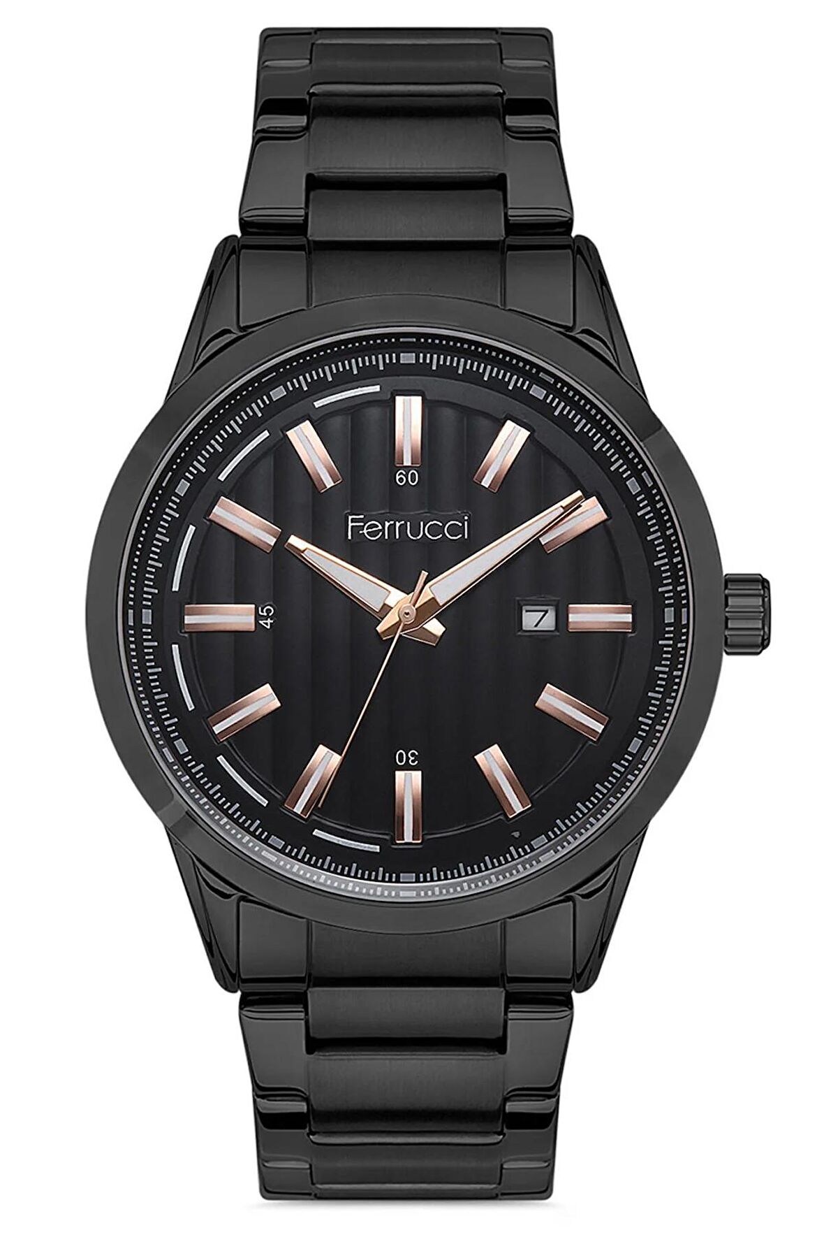 Erkek Çelik Kordon Kol Saati Çelik Kasa Takvimli Fonskiyon Su Geçirmez 2 Yıl Garantili