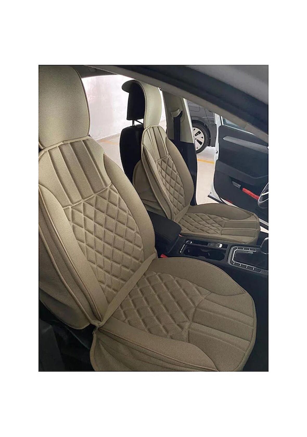 
Renault Fluence Uyumlu Lüks Oto Koltuk Minderi Ön Arka Set Bej  