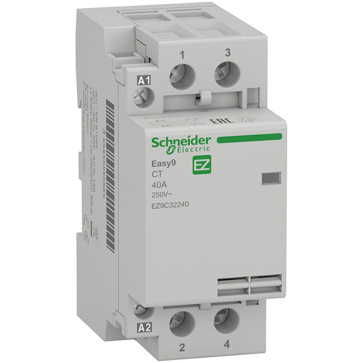 Schneider Electric EZ9C32240 2X40A 2NO Sessiz Kontaktör 240VAC